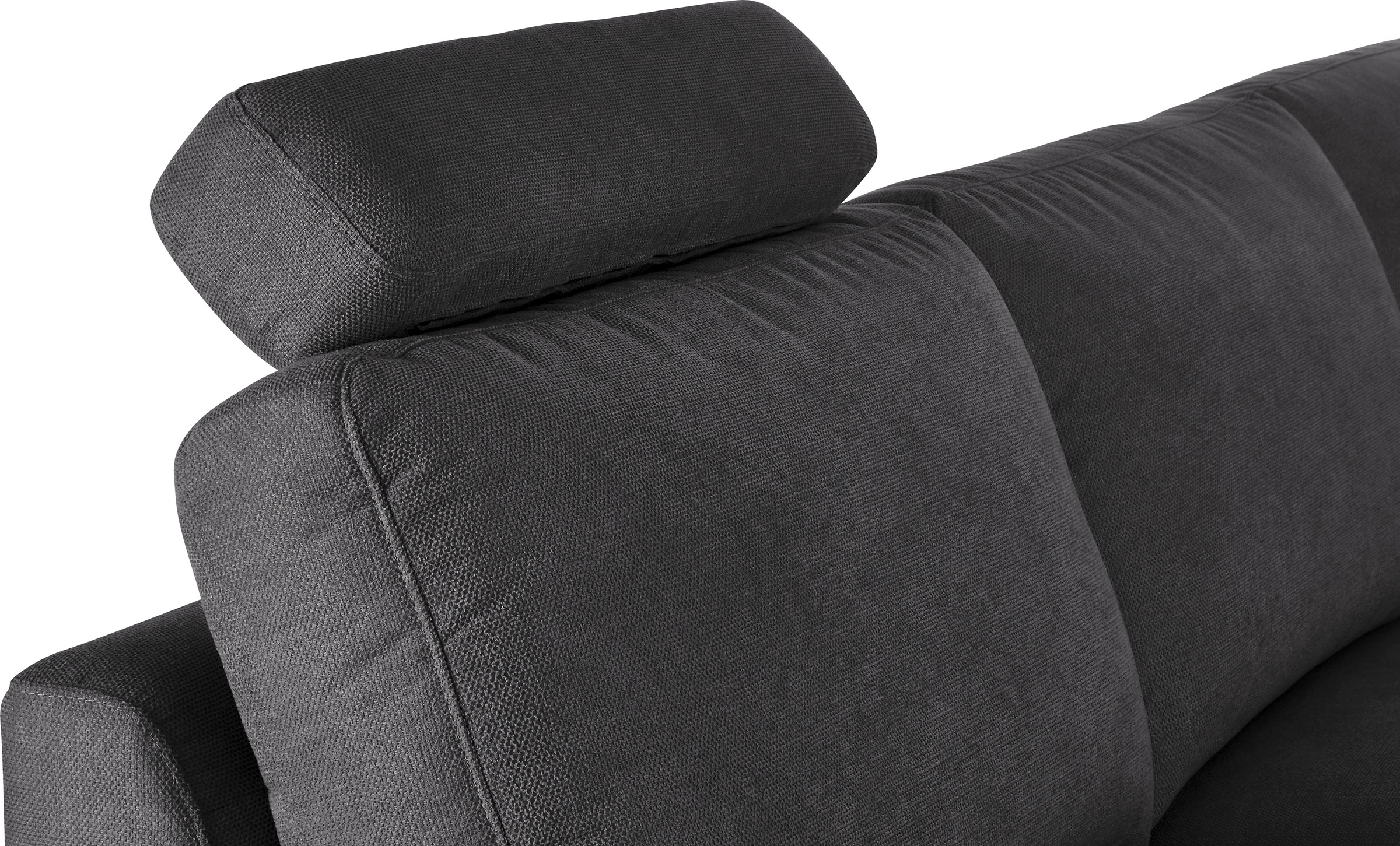 3C Candy Ecksofa »Lecce, wahlweise PUR-Schaumstoff oder Tonnentaschenfederkern«, Bett im 2,5-Sitzer, teilmotorische Schlaffunktion im Longchair, L-Form