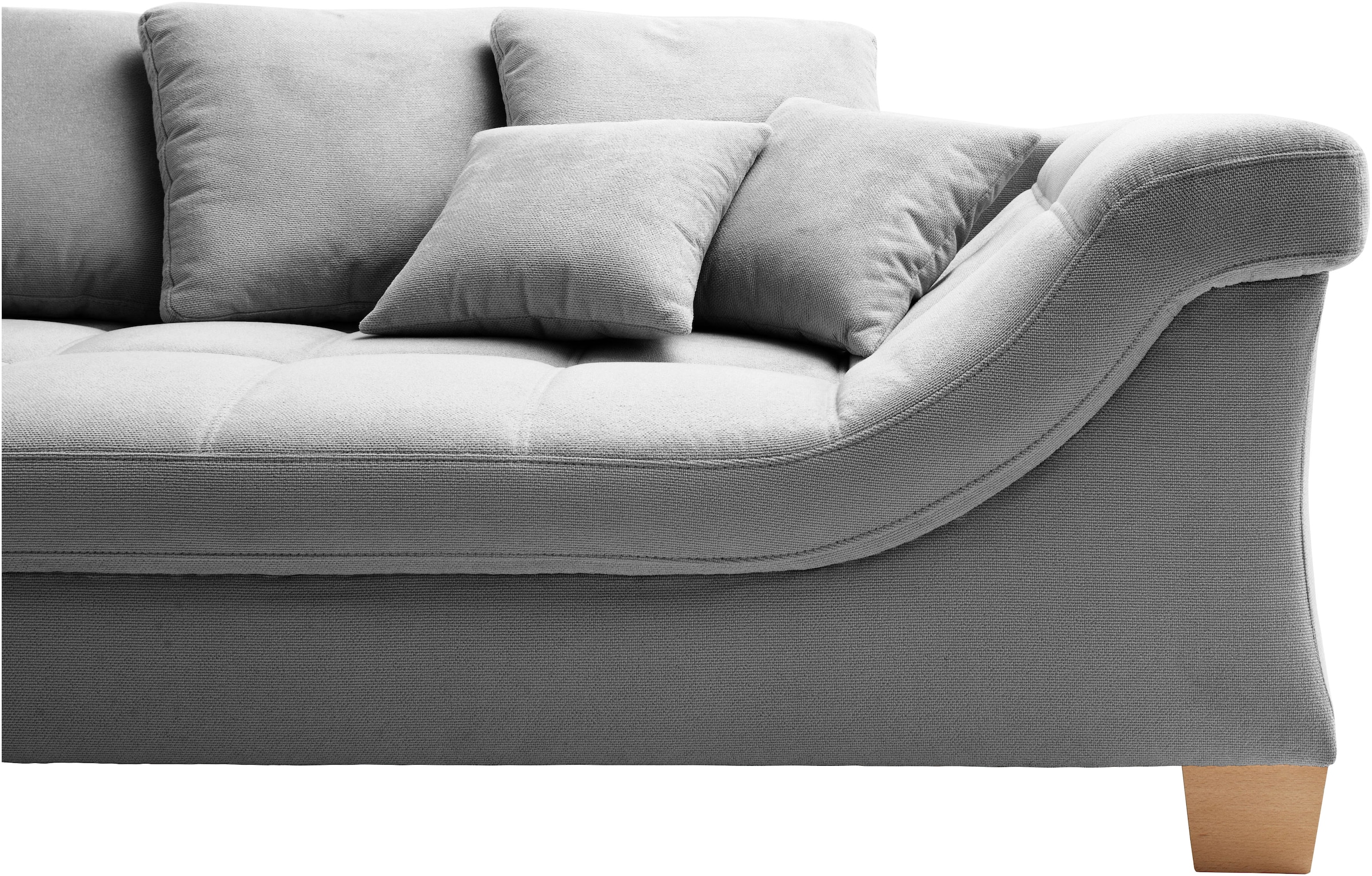 Mr. Couch Ecksofa »Bologna, L-Form, mit Holzfüßen«, wahlweise mit Kaltschaum