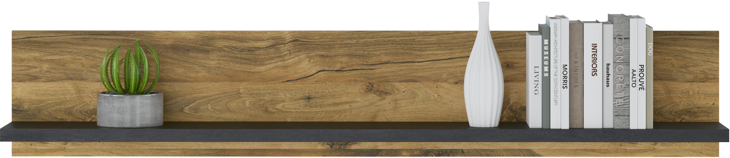 Home affaire Wandboard »York, modernes Wandregal, Hängeregal mit Ablagefach«, vielseitig einsetzbar, in Hunton Oak Dekor verfügbar, 156 cm breit