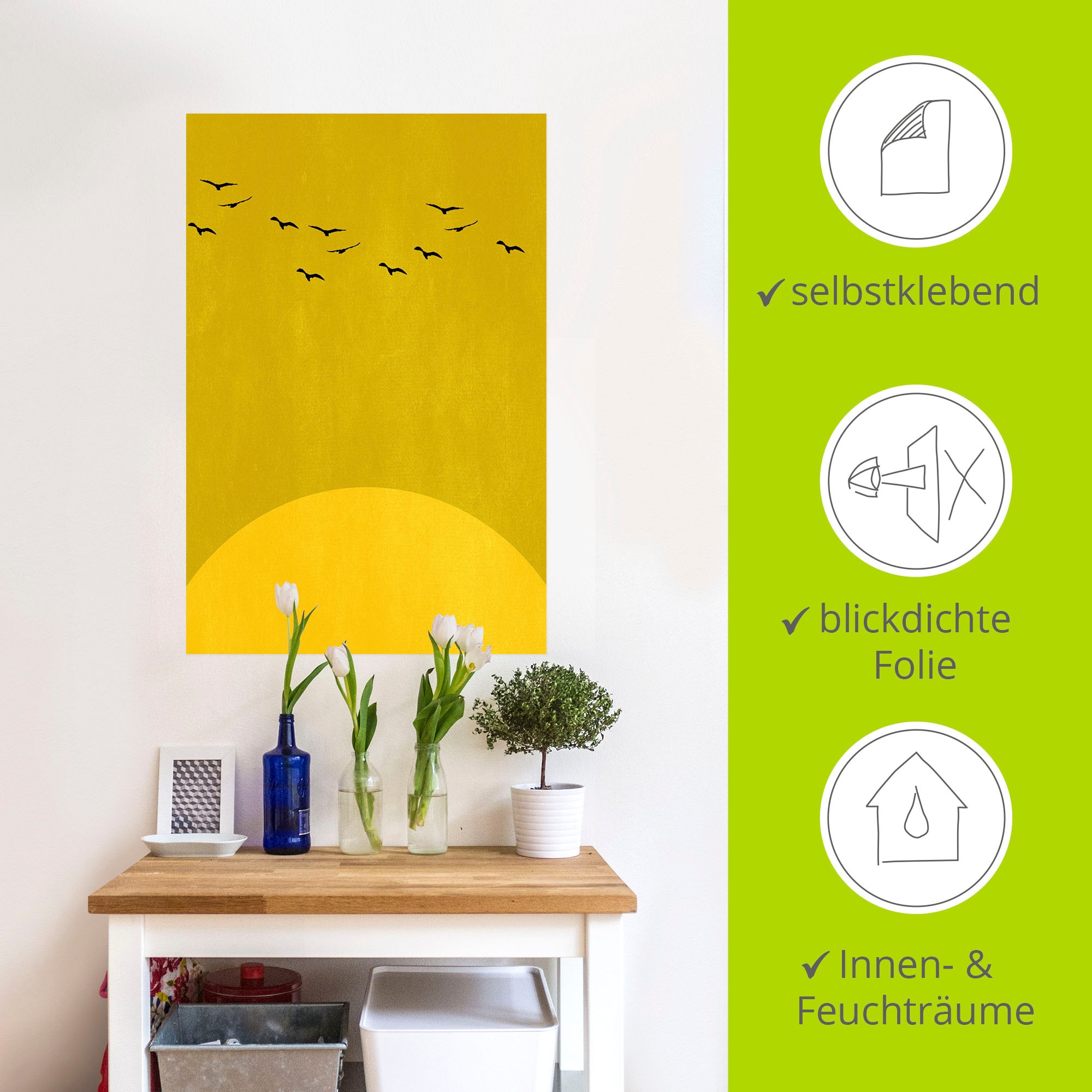 Artland Wandfolie »Sonnentanz«, Himmelsbilder, (1 St.), selbstklebend