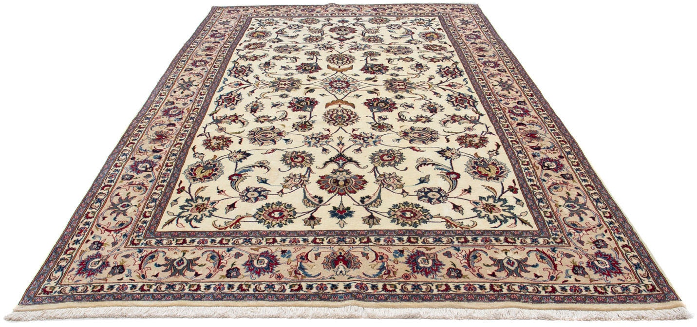 morgenland Wollteppich »Maschad Blumenmuster Beige 314 x 190 cm«, rechtecki günstig online kaufen