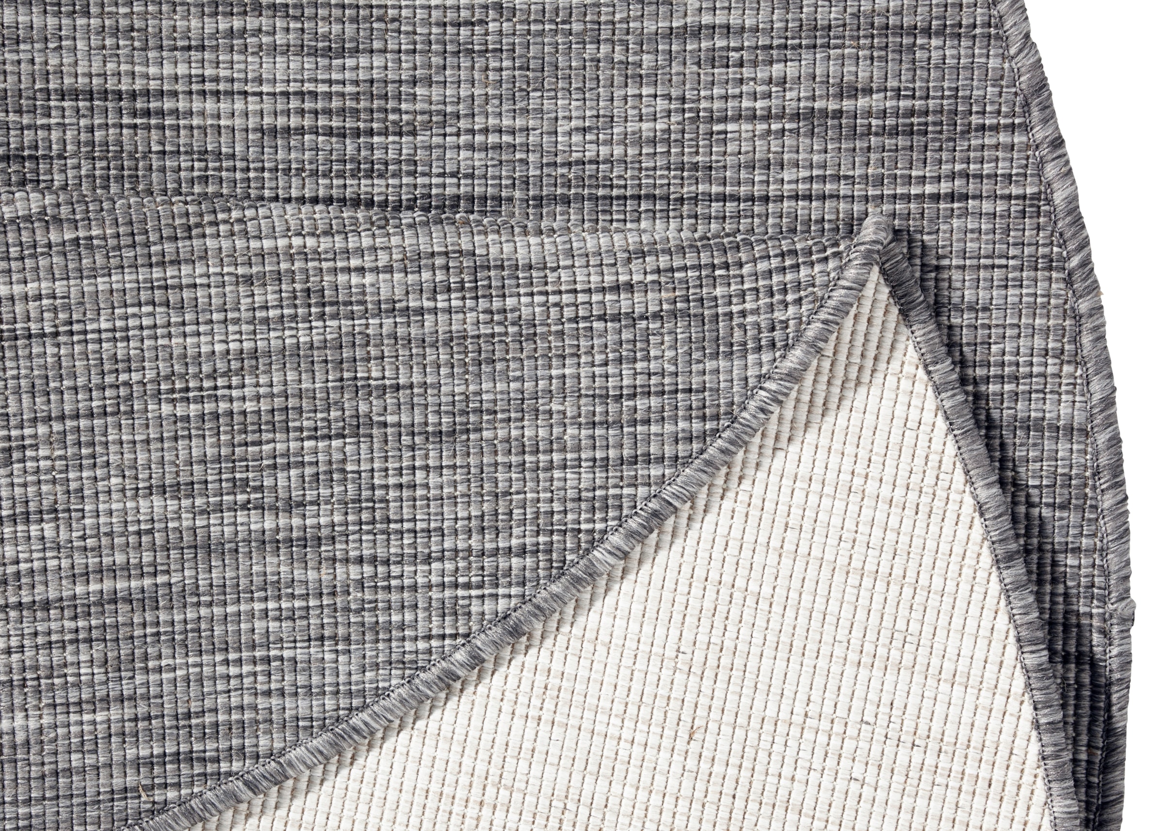 HANSE Home Teppich »Miami Wendeteppich«, rund, 5 mm Höhe, In-& Outdoor, Wetterfest, Balkon, Garten, Wohnzimmer, Wasserfest
