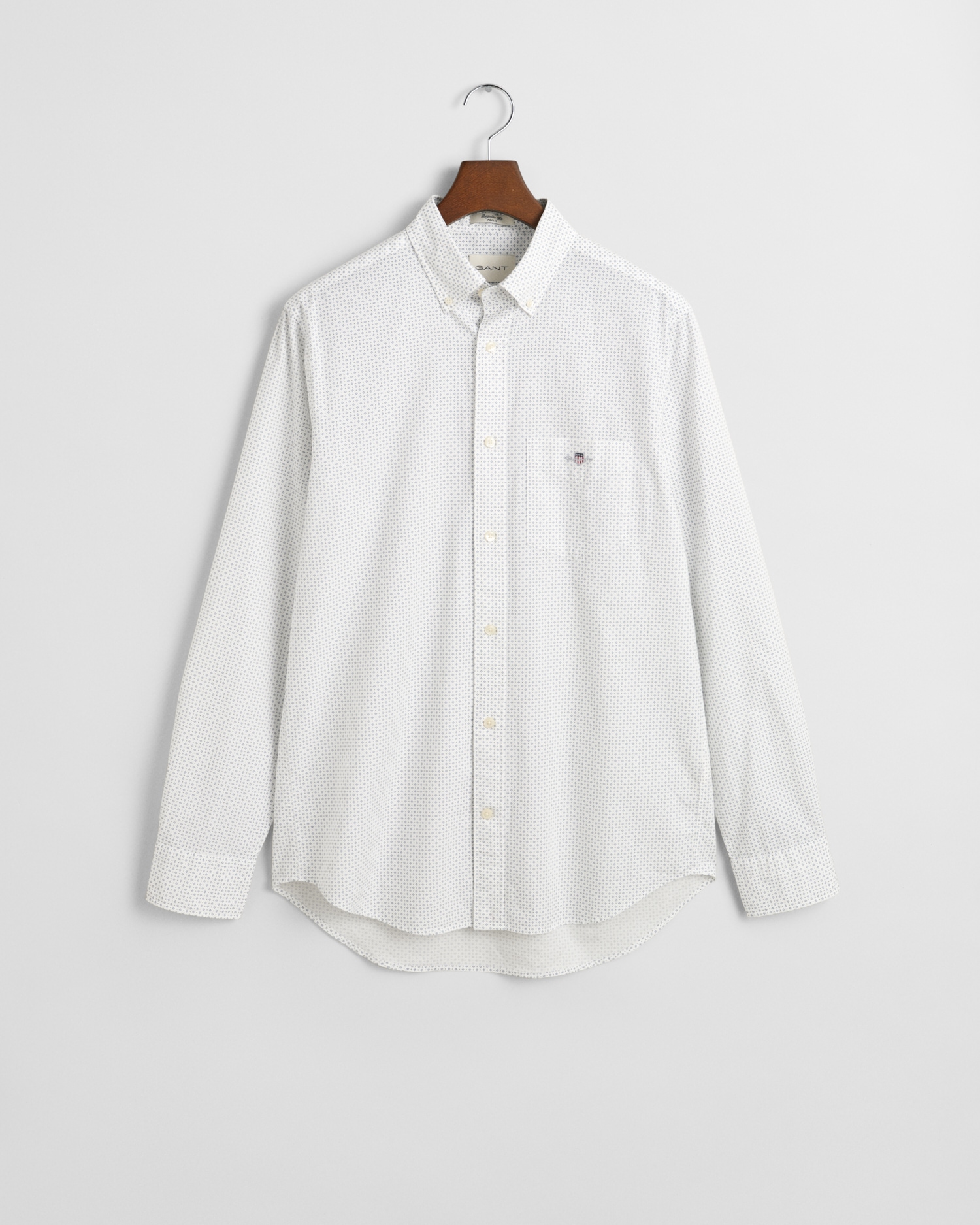 Gant Langarmhemd »REG MICRO PRINT SHIRT« mit einem dezenten, durchgehenden Mikro-Print