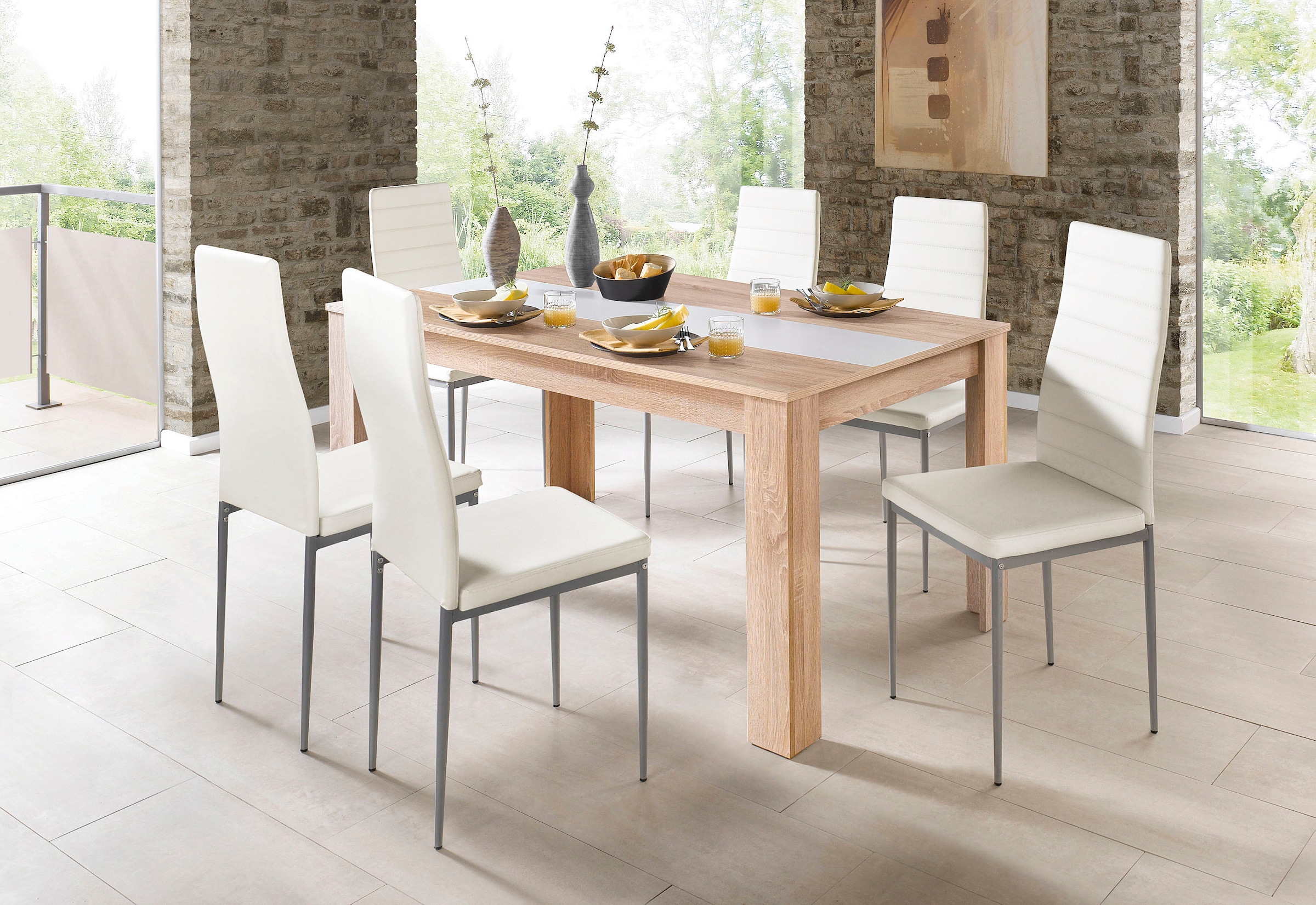 Home affaire Esszimmerstuhl »Pluto«, (Set), 4 St., Kunstleder, Bezug in Kun günstig online kaufen
