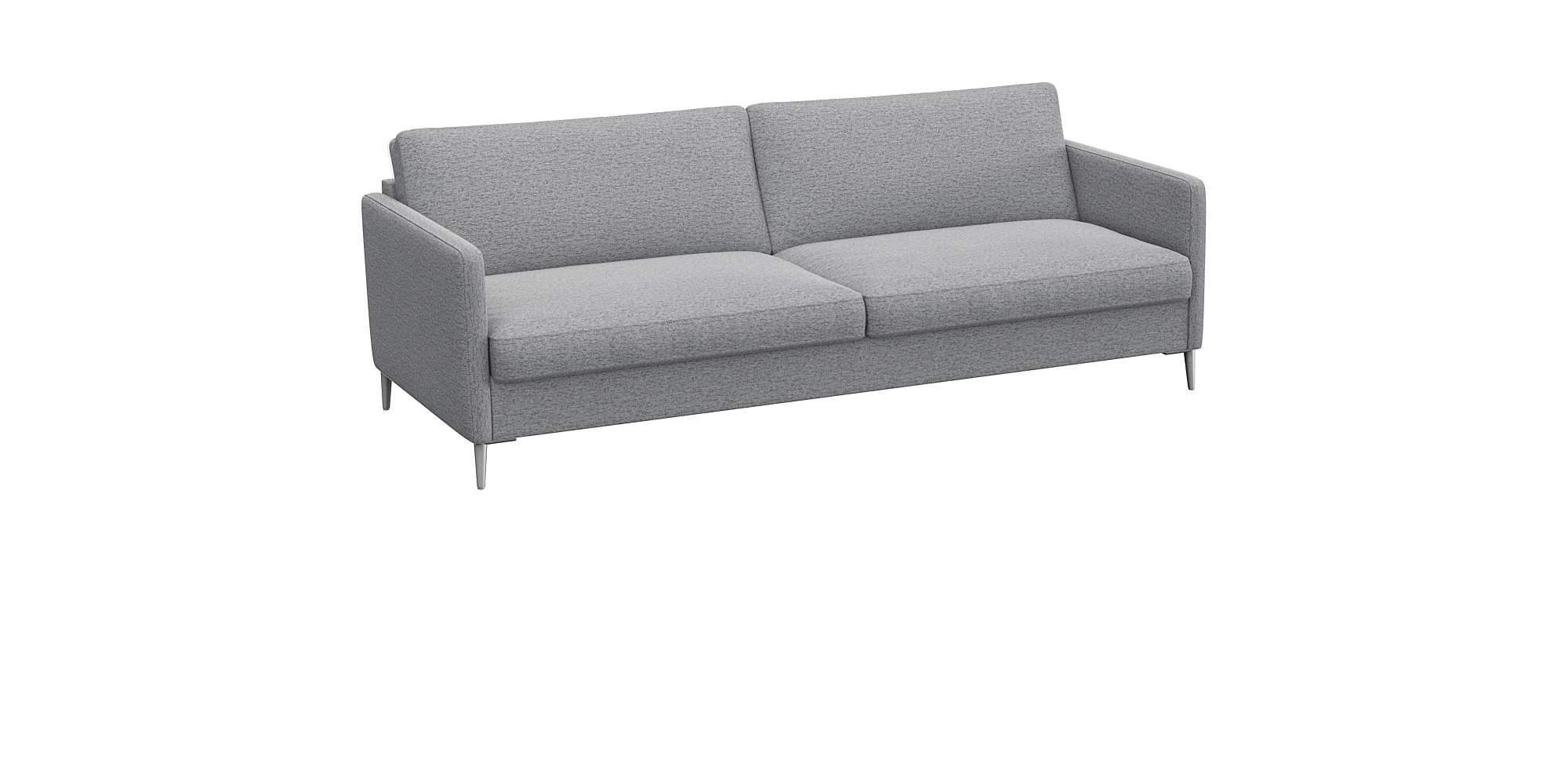 FLEXLUX 3-Sitzer »Fiore, super Sitzkomfort durch Kaltschaum im Sitz«, schmale Armlehnen, Füße Alu