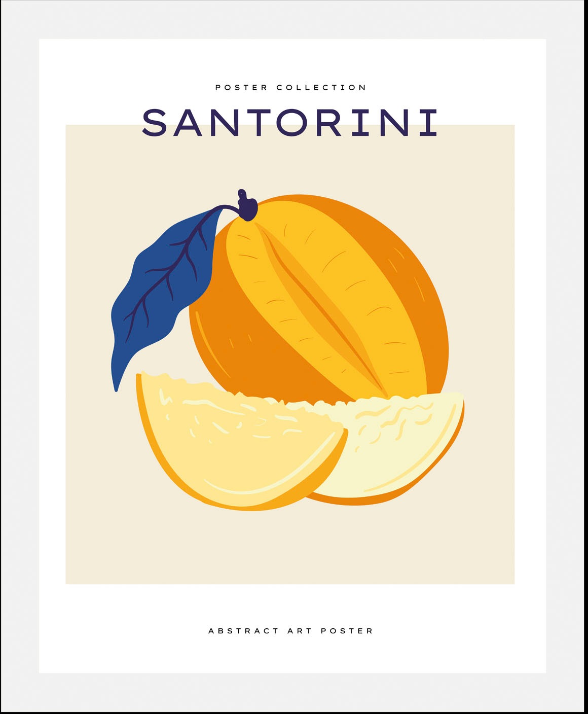 queence Bild »Santorini«, Obst-Obst Bilder-Kunst-Abstrakt-Essen-Lebensmitte günstig online kaufen