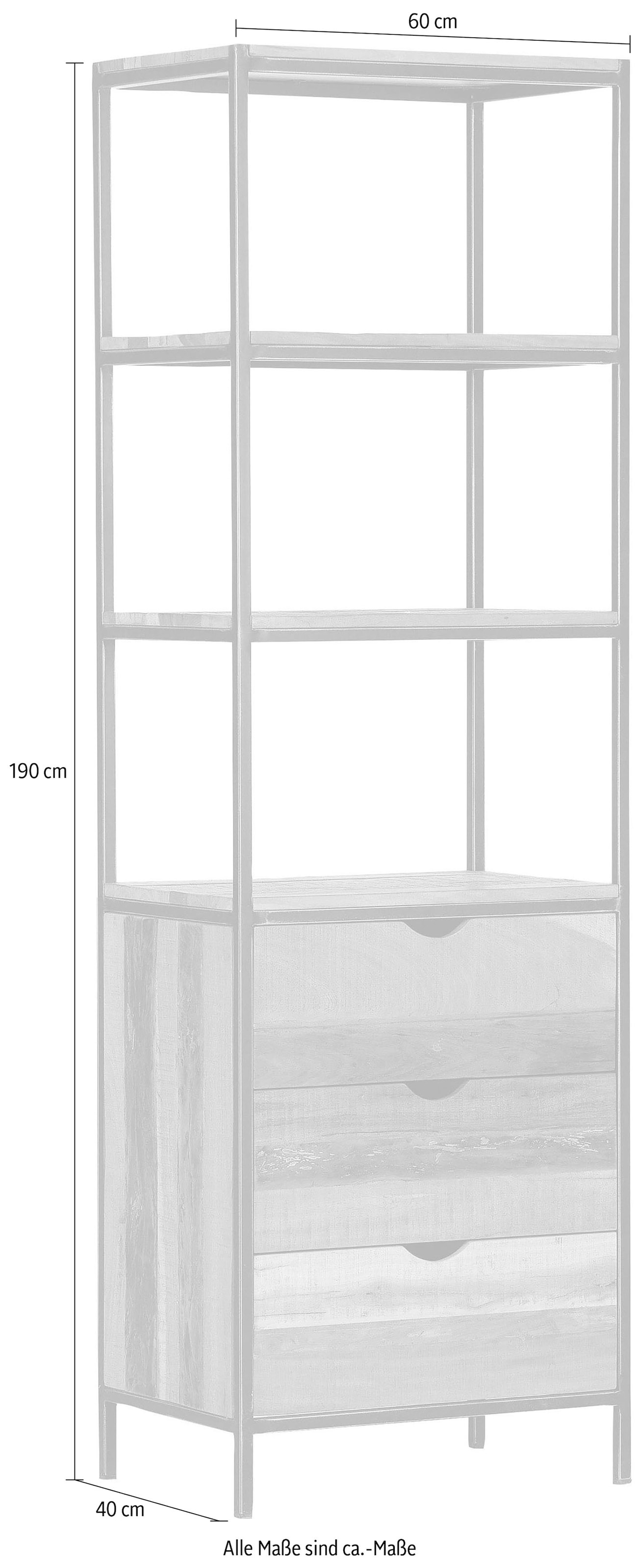 Gutmann Factory Regal »Jagger« aus recyceltem Massivholz