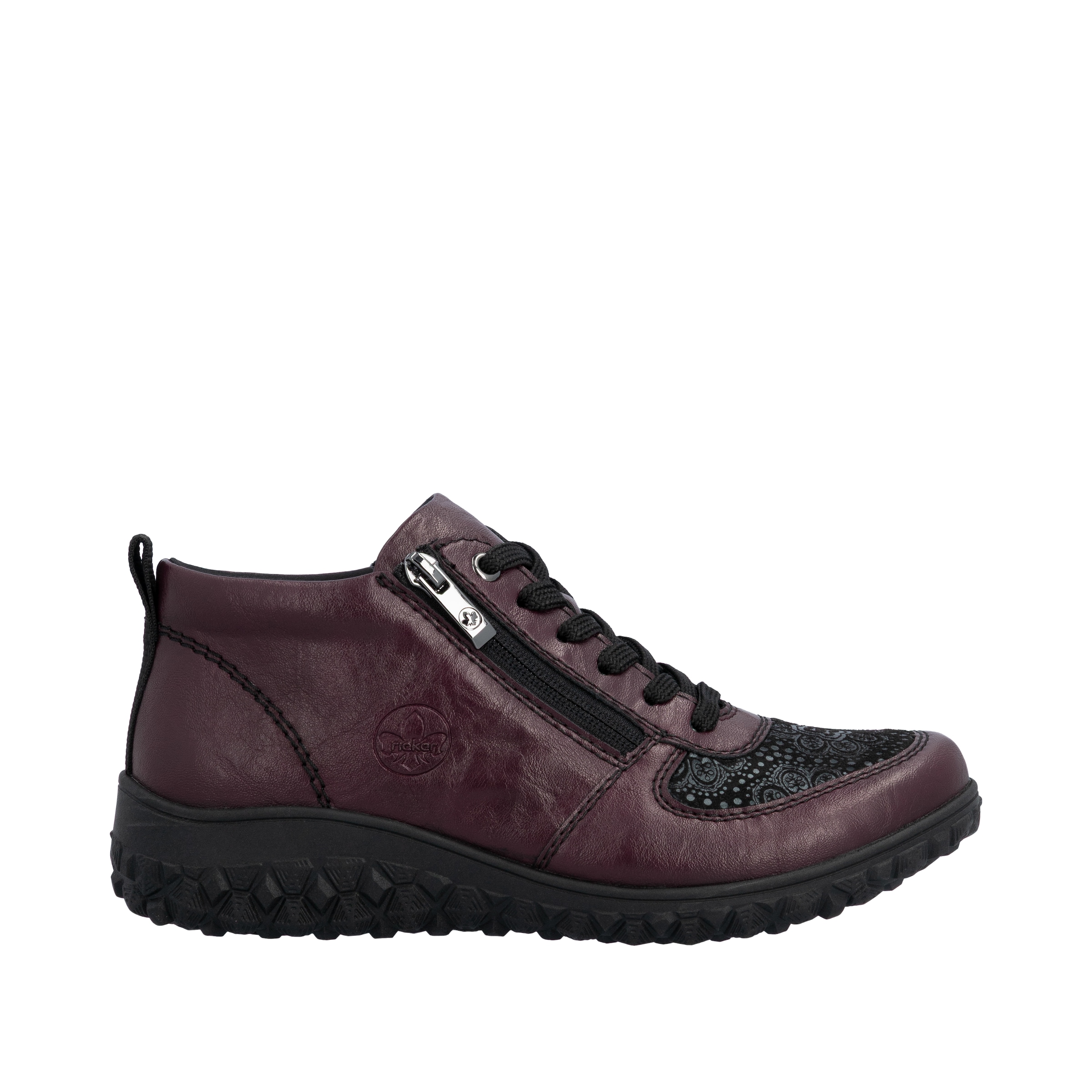 Rieker Sneakerboots, High Top Sneaker, Schnürboots, Stiefelette mit weichem Schaftrand
