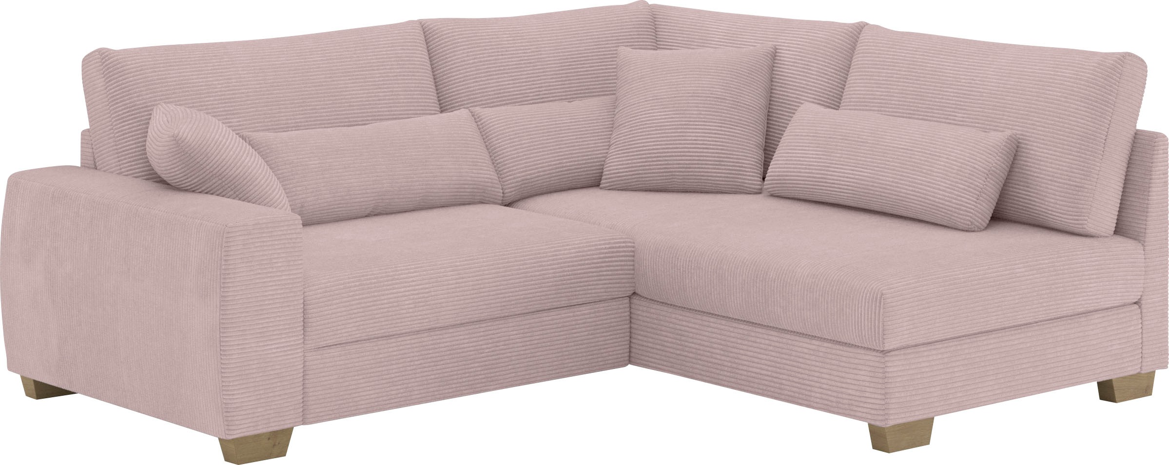 Mr. Couch Ecksofa »Helena L-Form«, Mit Federkern, wahlweise mit Bettfunktion und Taschenfederkern