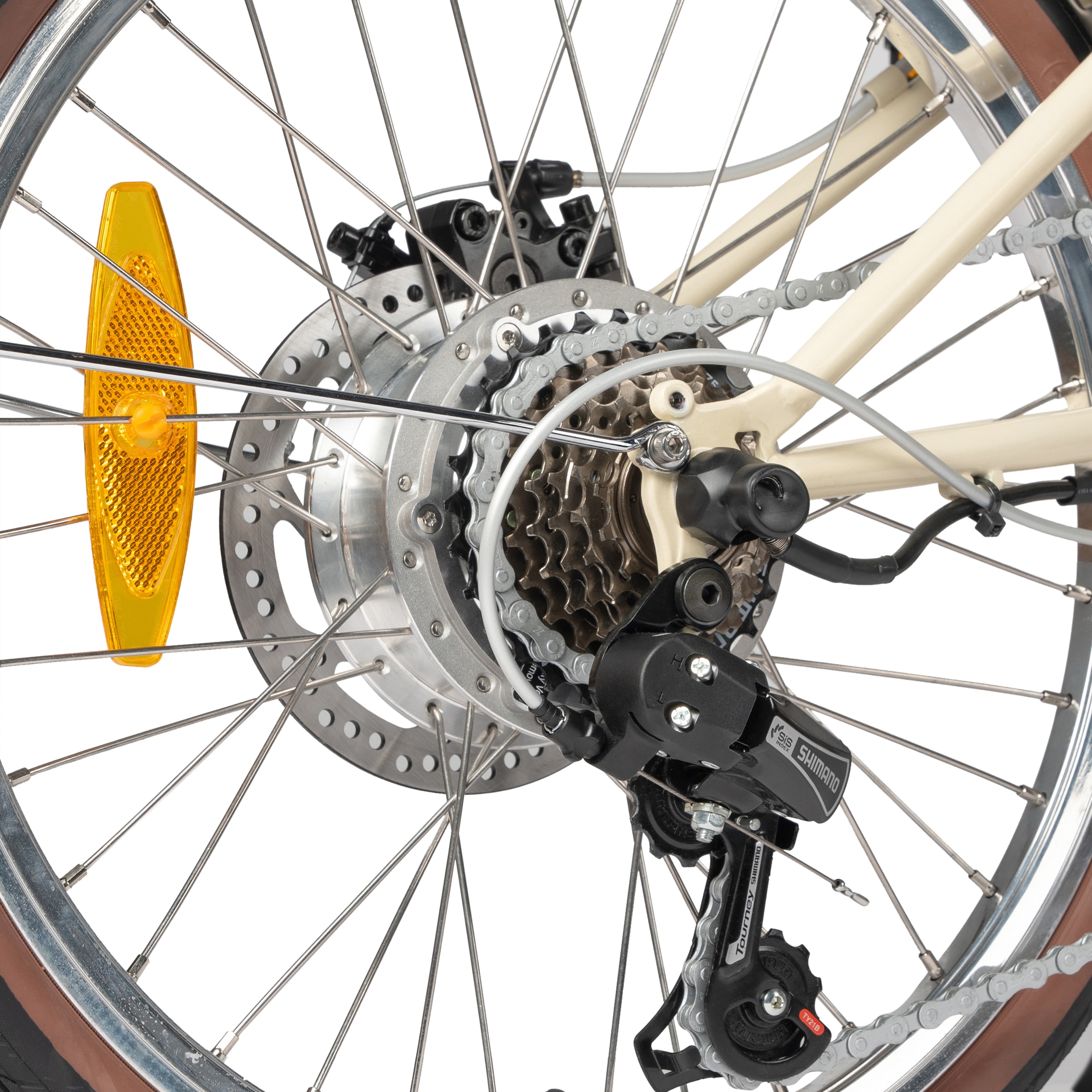 Maxtron »Smart 20, Klapprad« 3 Gang Shimano Tourney Schaltwerk Kettenschaltung Heckmotor 250 W Kompakt und platzsparend für Alltag