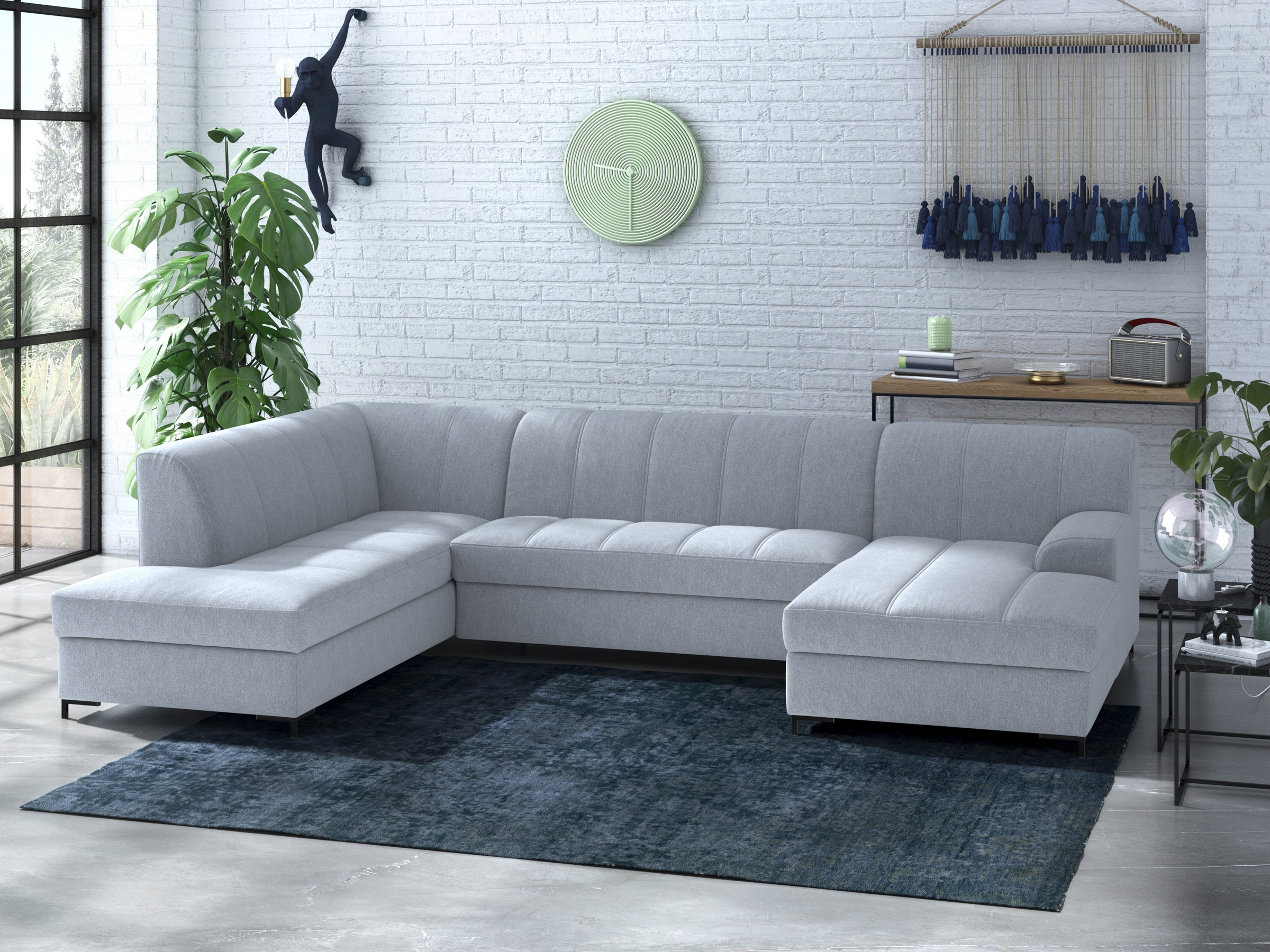 Home affaire Wohnlandschaft »Balme, moderne Formensprache, zeitloses Design günstig online kaufen