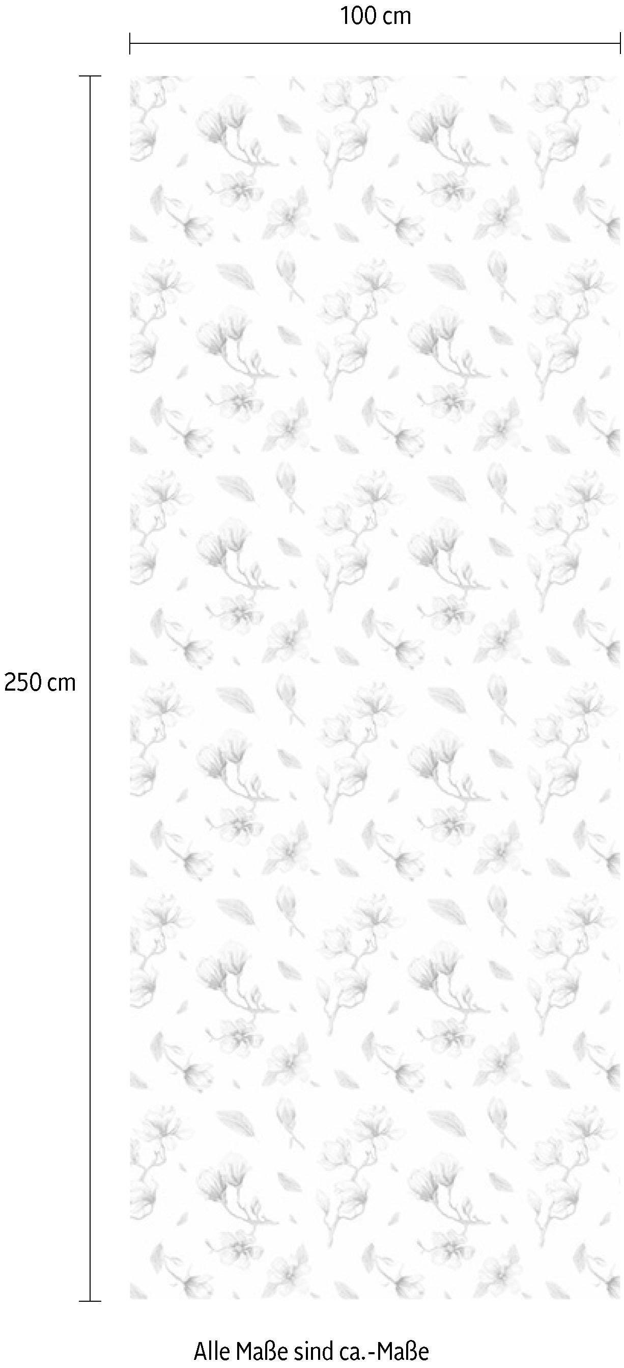 Komar Vliestapete »Magnolia Rappo«, (Breite x Höhe), Vliestapete, 100 cm Bahnbreite
