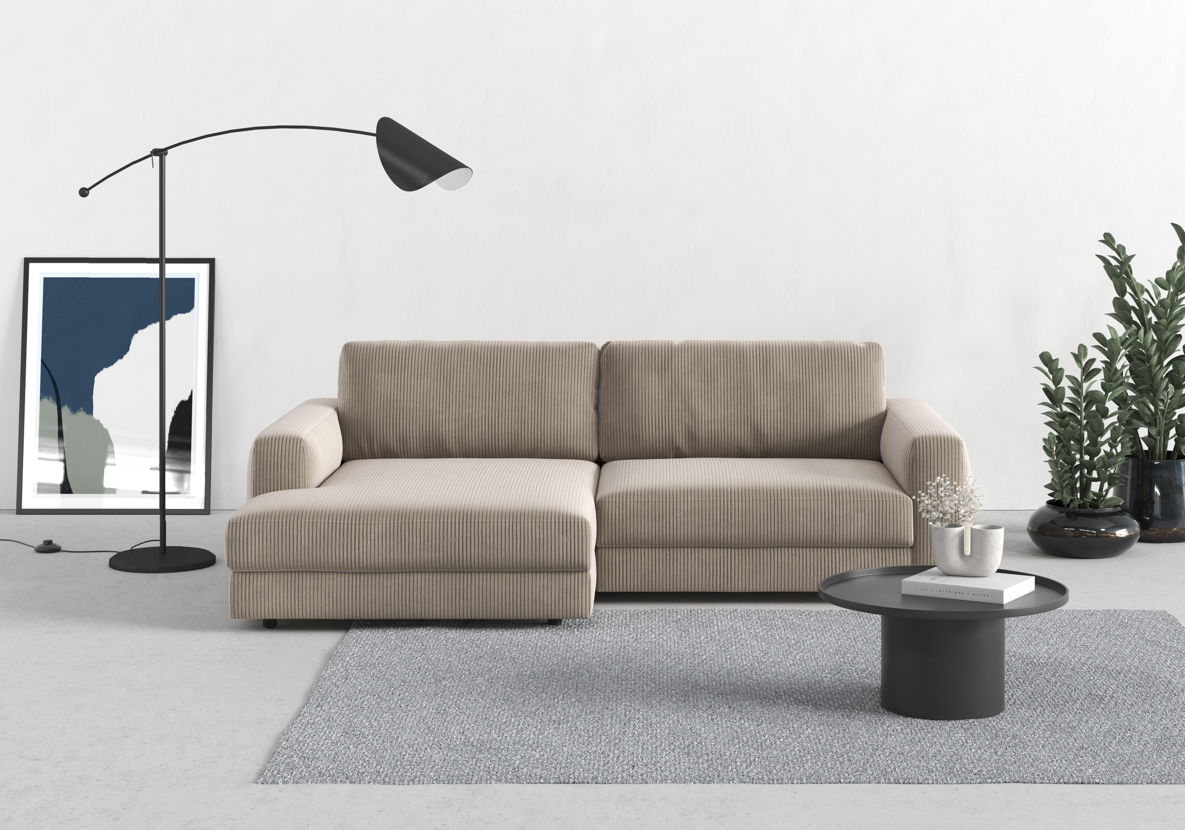 TRENDMANUFAKTUR Ecksofa »Bourbon, Designsofa mit tollem Sitzkomfort, L-Form günstig online kaufen