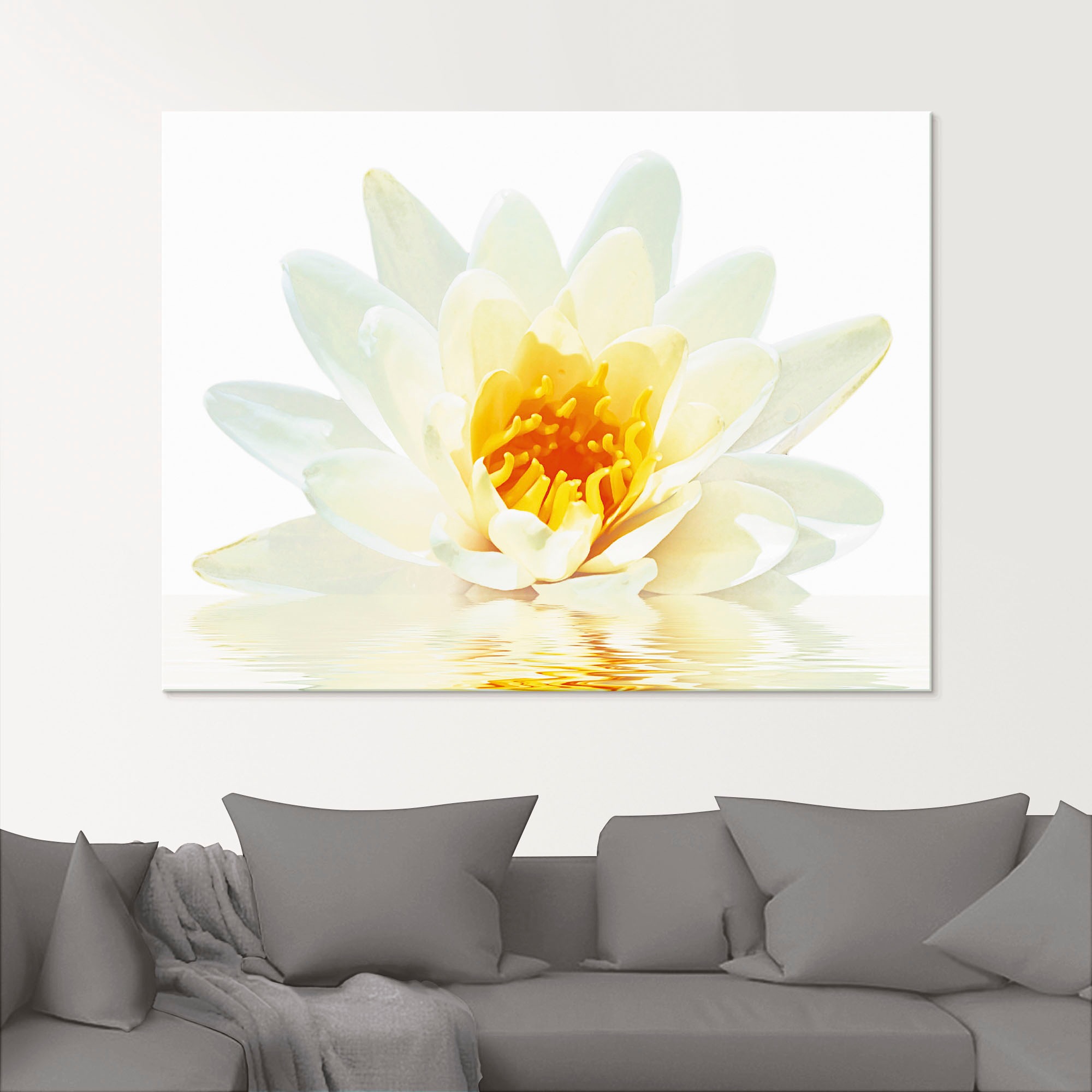 Artland Glasbild »Lotusblume schwimmt im Wasser«, Blumen, (1 St.), in versc günstig online kaufen