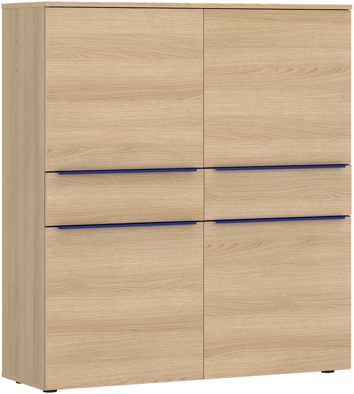 TOM TAILOR HOME Hochkommode Highboard, Breite 110 cm,4 Türen,2 Schubladen, viel Stauraum