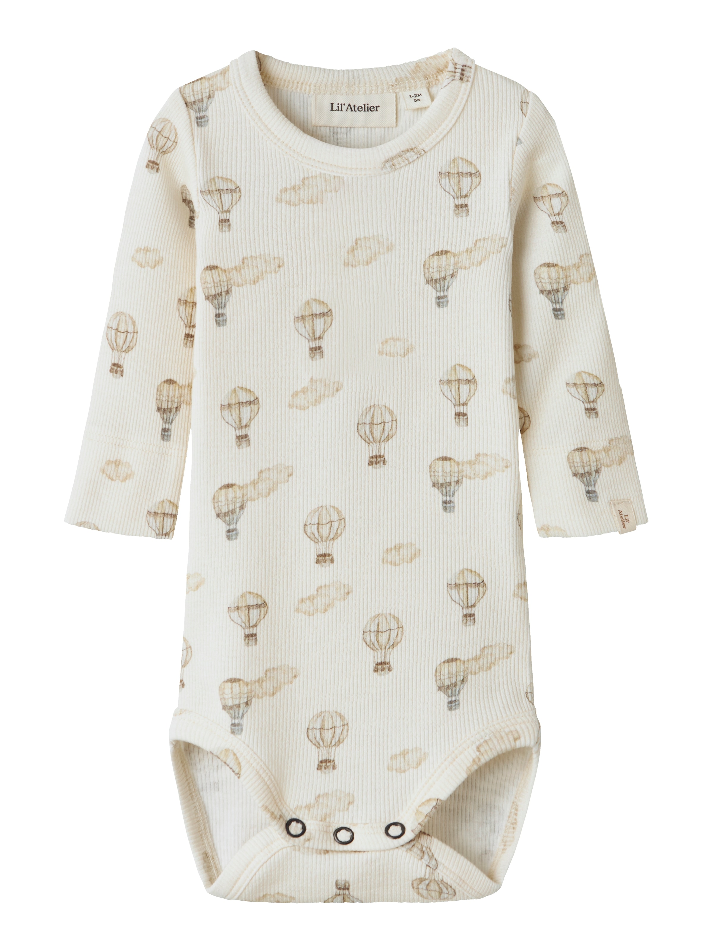 Lil' Atelier Langarmbody »NBNGAVO EMO LS SLIM BODY LIL NOOS« weiche Jersey Rippqualität