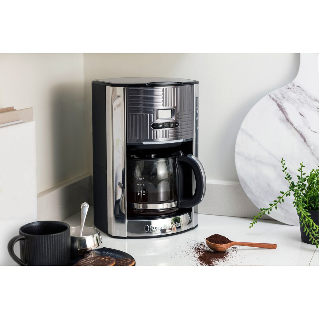 RUSSELL HOBBS Filterkaffeemaschine »Geo Steel 25270-56«, 1,5 l Kaffeekanne, Papierfilter, 1x4