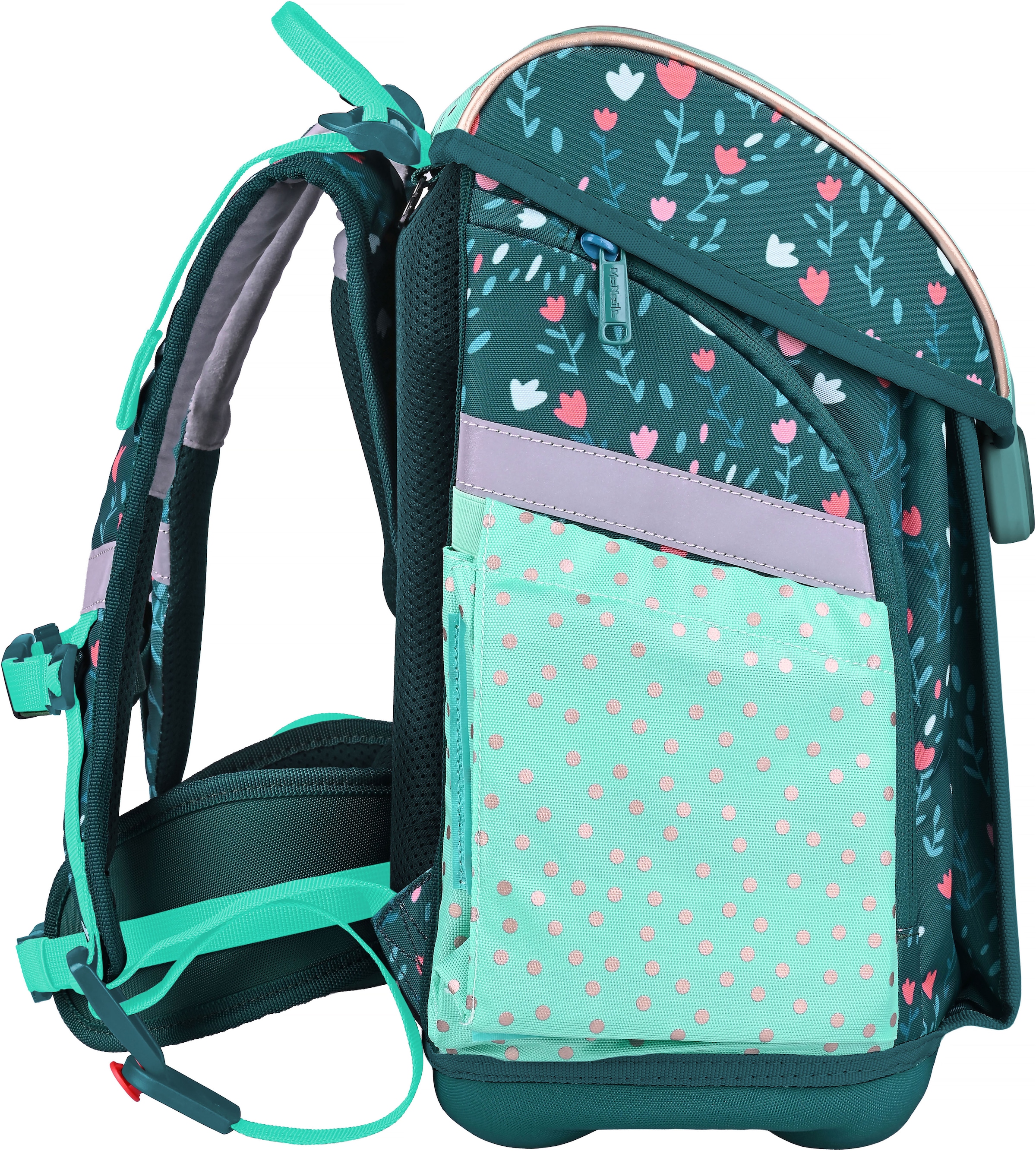 McNeill Schulranzen »Primo, inkl. Etui, Turnbeutel,« Reflektierende Streifen auf den Schultergurten;Retroreflektierende Flächen