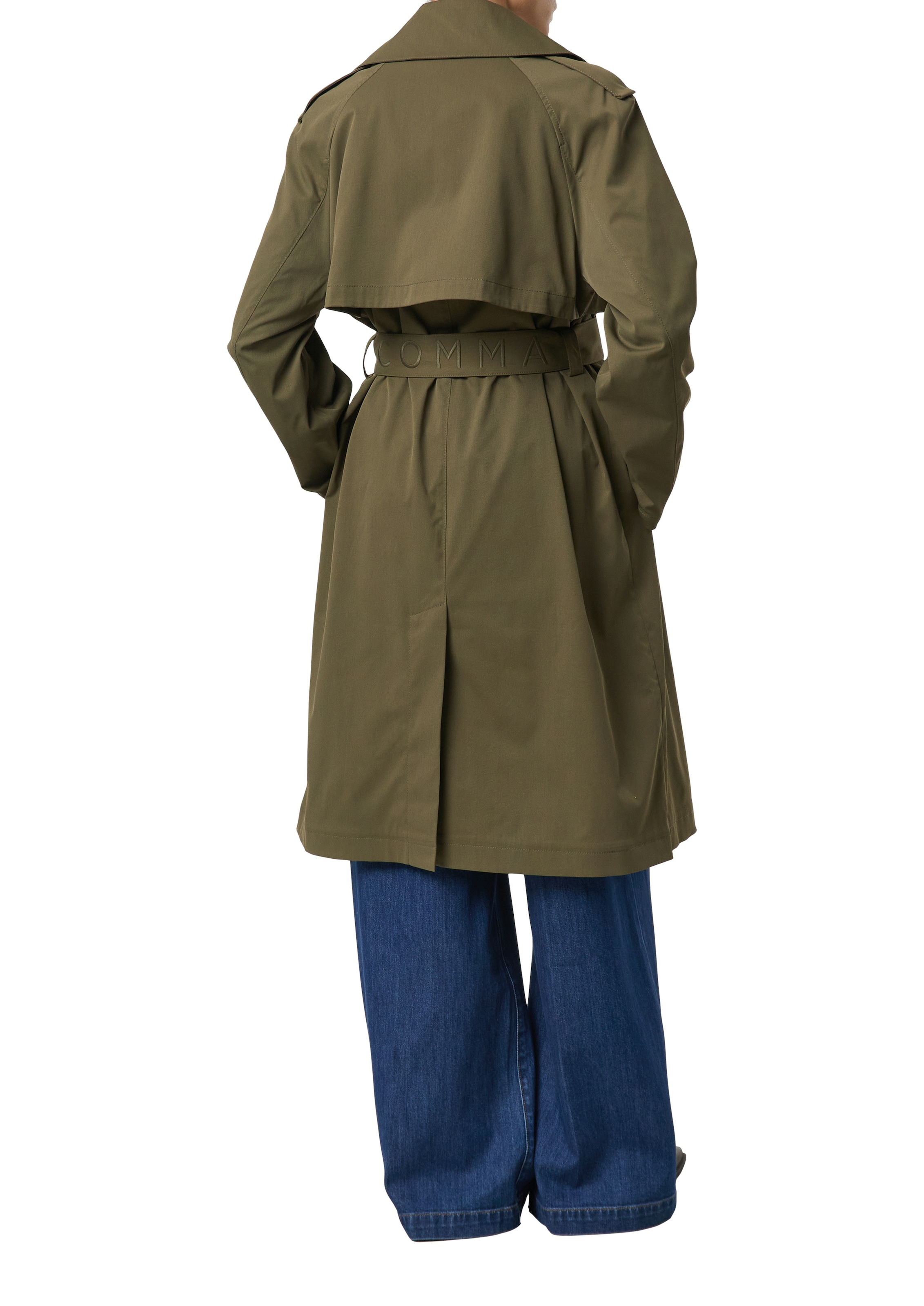 Comma Trenchcoat mit Bindegürtel