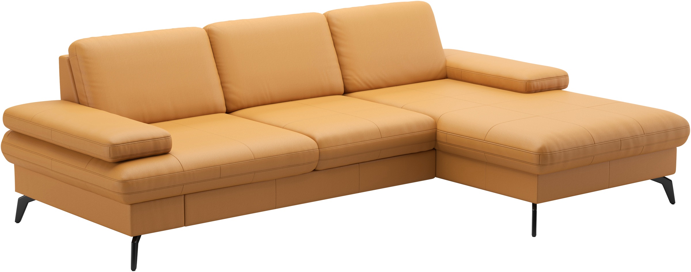 sit&more Ecksofa »Morris L-Form, inkl. Sitztiefenverstellung«, wahlweise mit Armteilverstellung, Bettfunktion & Bettkasten