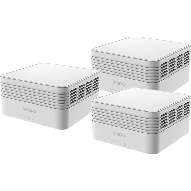 STRONG WLAN-Repeater »ATRIA WiFi Mesh Kit 3000 Mbit/s (3 Einheiten)« weiß