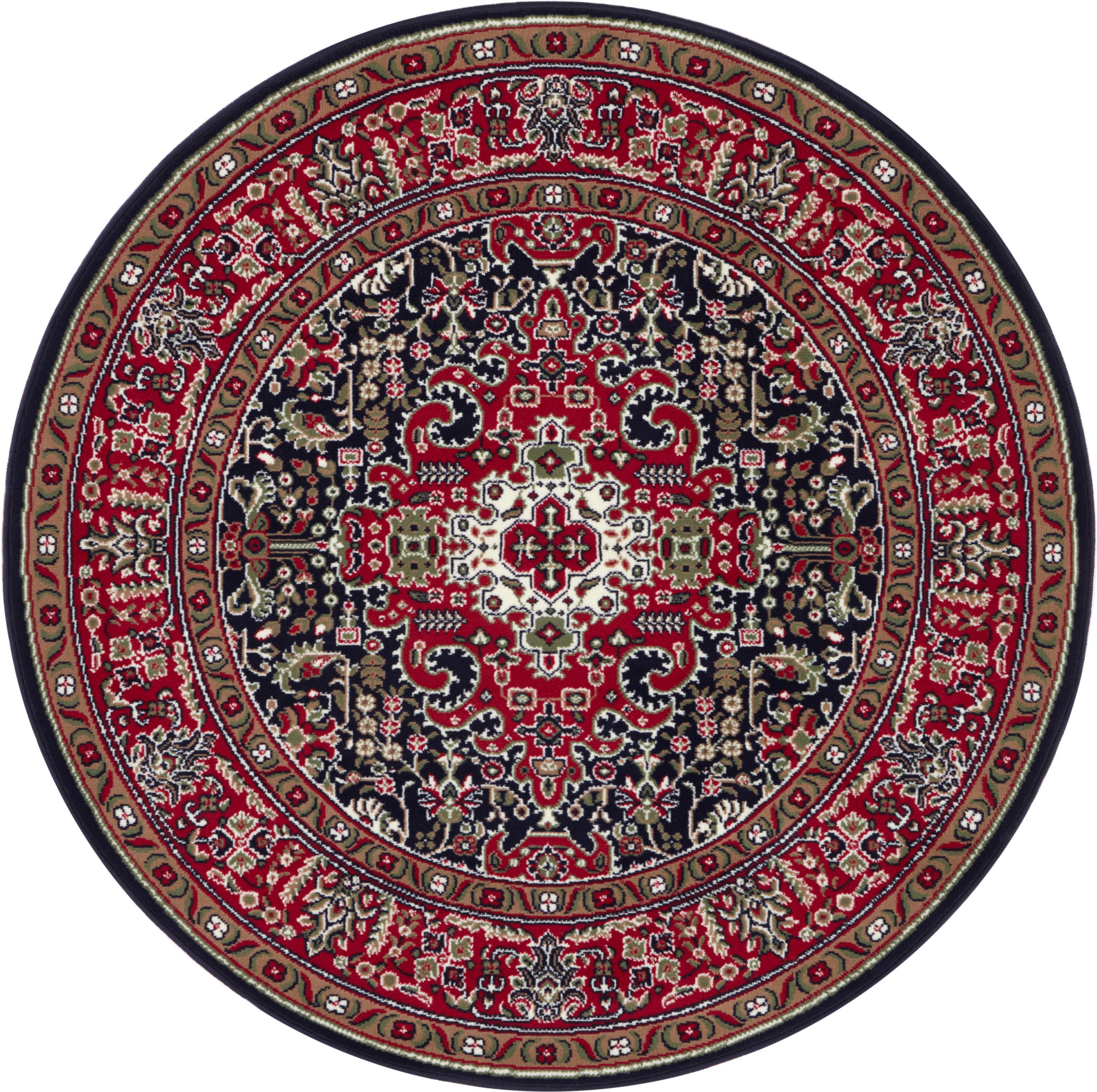 Bild von NOURISTAN Teppich »Skazar Isfahan«, rund, Kurzflor, Orient, Teppich, Vintage, Esszimmer, Wohnzimmer, Flur