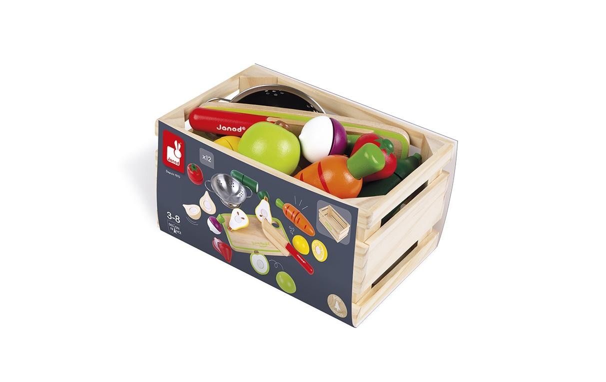 Janod Kaufladensortiment »Janod Obst- und Gemüse-Set Green M«