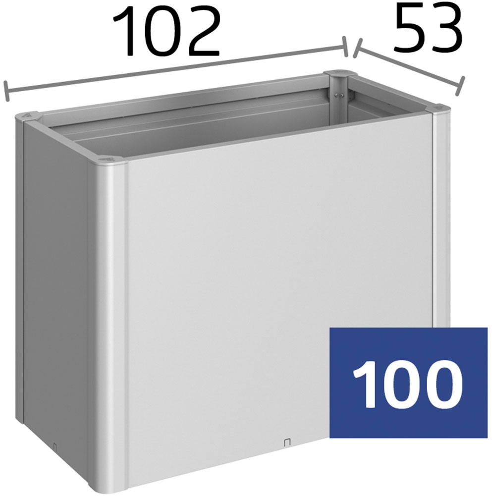 Biohort Hochbeet »BELVEDERE mini 1x0,5; verschiedene Farben« 102x53x45 cm, extrem langlebig, aus Metall