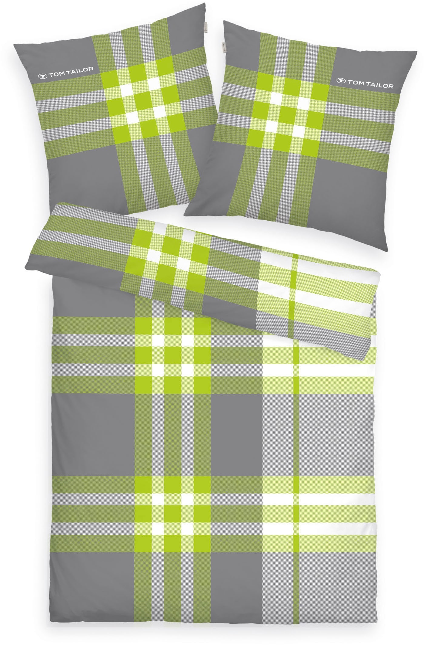 TOM TAILOR HOME Bettwäsche »Nick in Gr. 135x200 oder 155x220 cm«, mit Gratiszugabe Gästehandtuch