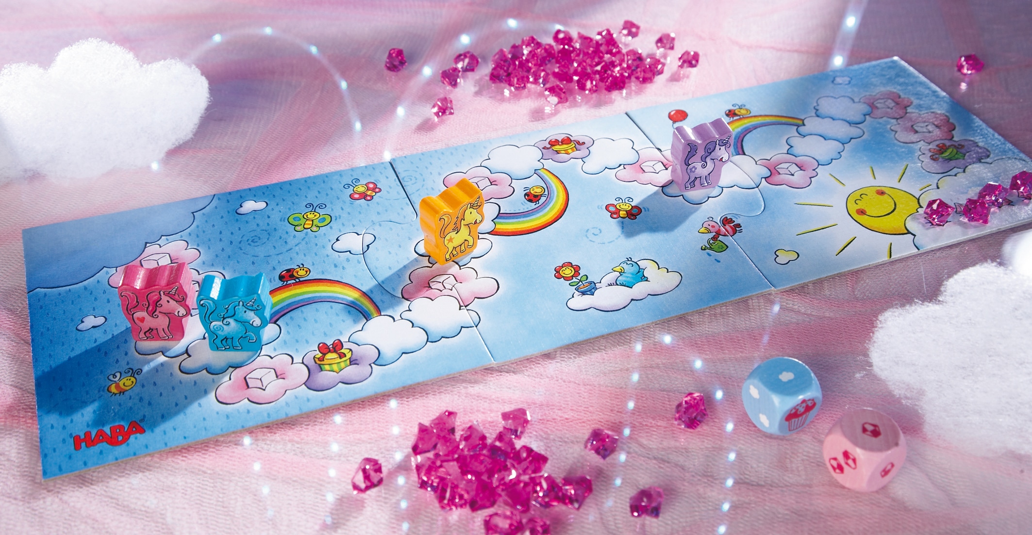 Haba Spiel »Einhorn Glitzerglück - Der Wolkenschatz«, Made in Germany