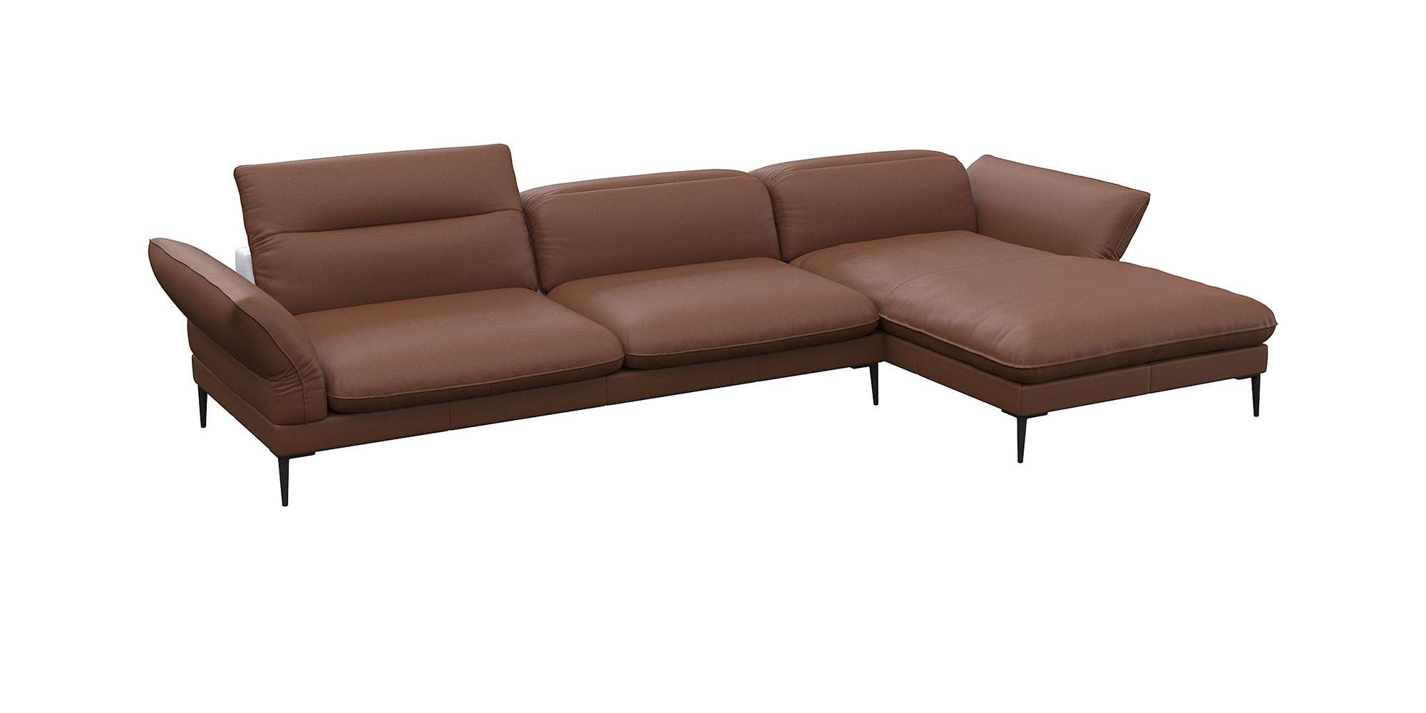 FLEXLUX Ecksofa »Salino, Funktionssofa mit Recamiere, Relaxsofa, Ecksofa«, günstig online kaufen