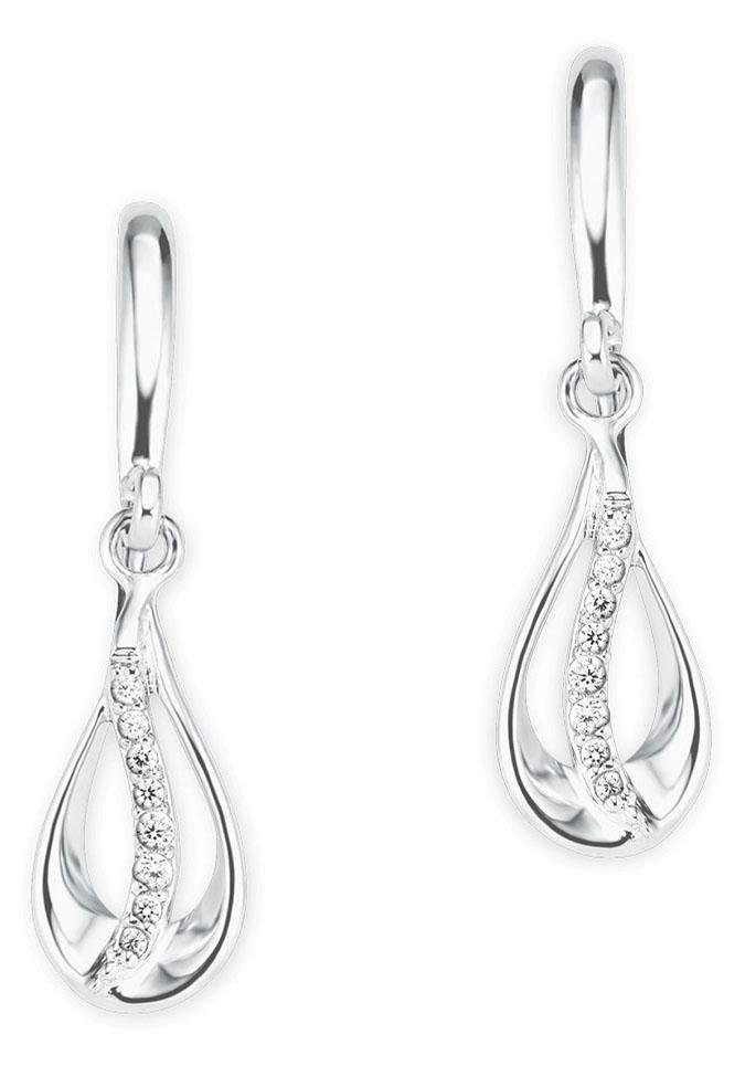 Amor Paar Ohrhänger »Tropfen« mit Zirkonia (synth.)