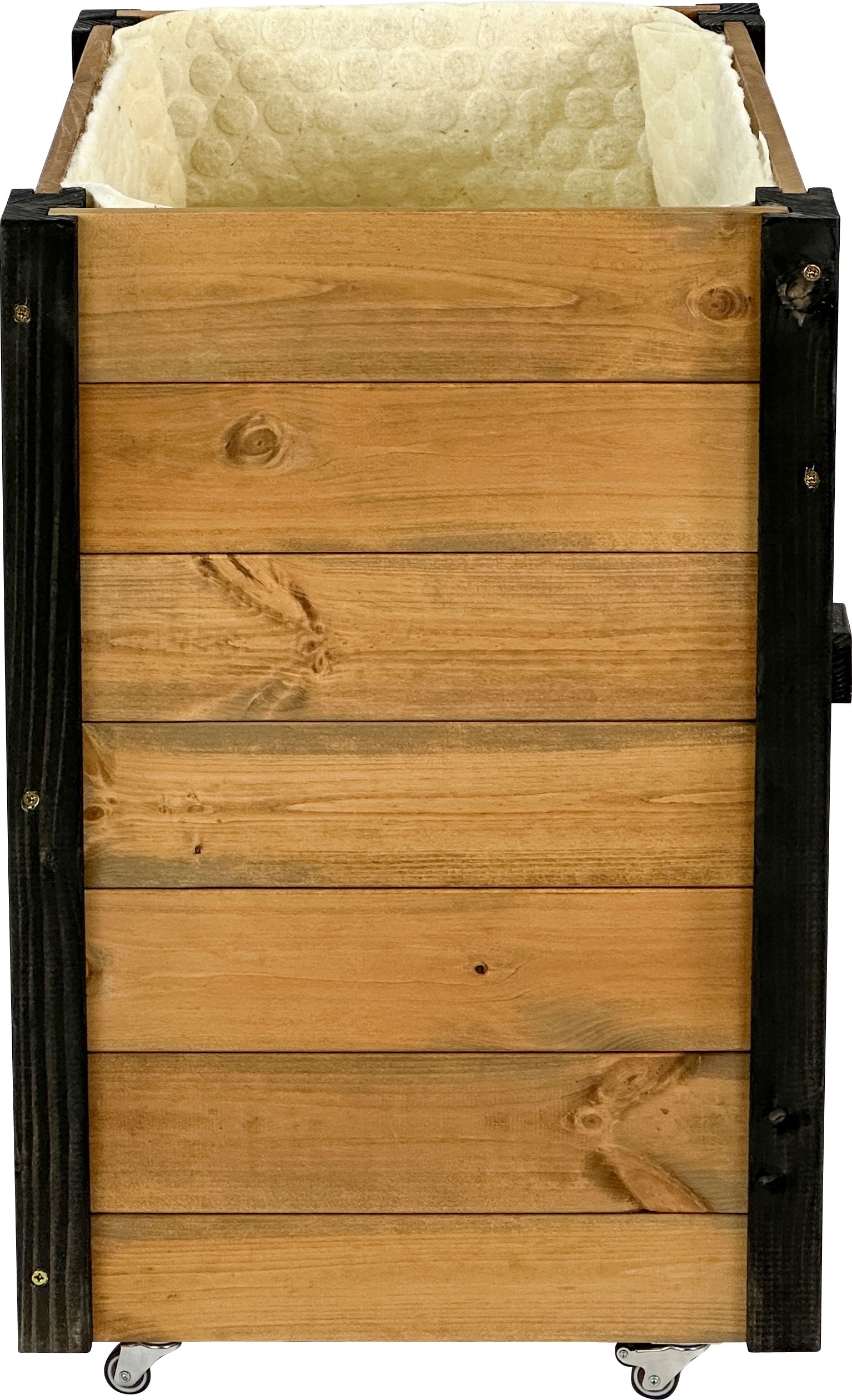 dobar green label Hochbeet »rollbar, mit Staufach, inkl. Schafswolle, Gr. M« Maße: ca. 60 x 40 x 62 cm bei einem Gewicht von ca. 11,20 kg