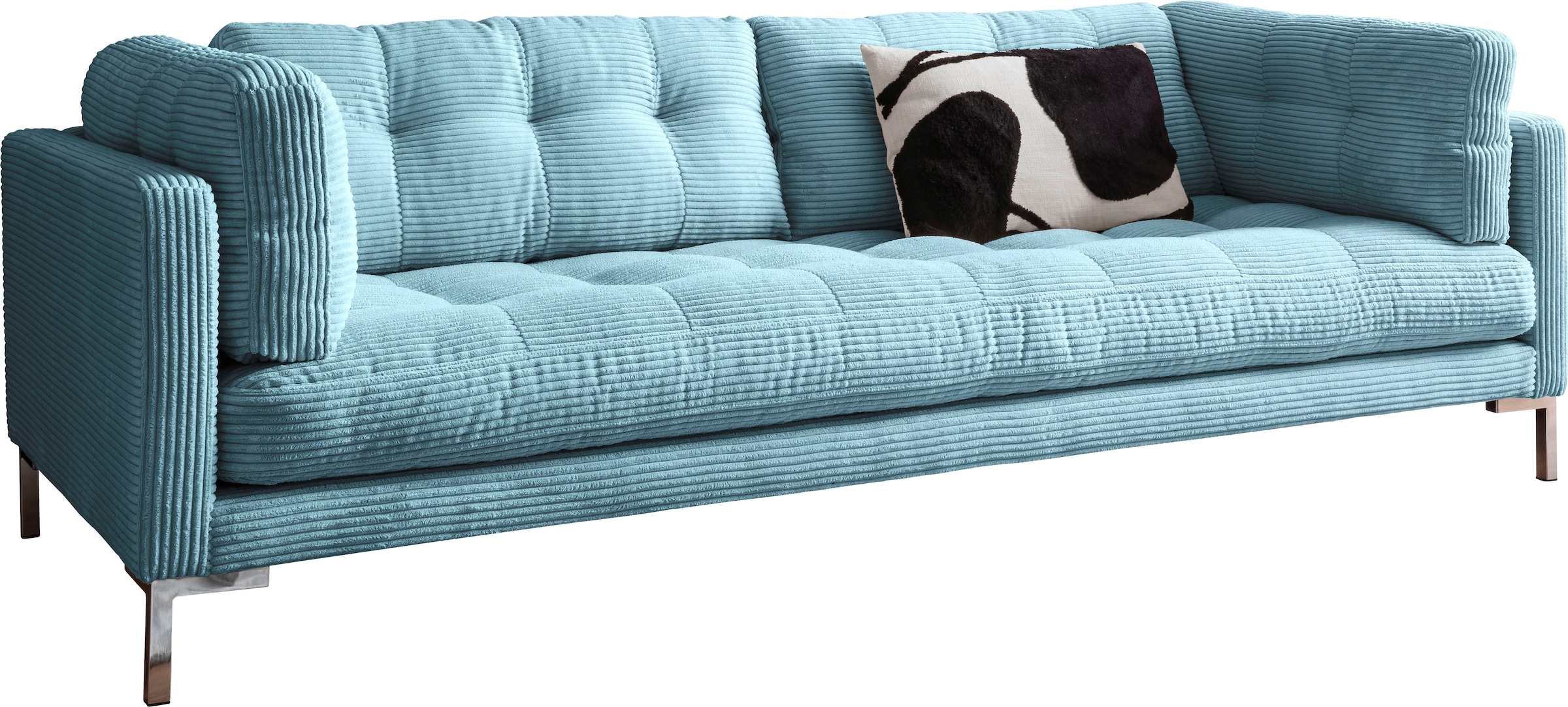 Trends by HG 3-Sitzer »Landau«, in Cord-Stoff mit Metallfuß