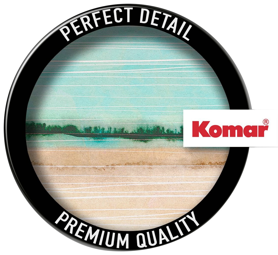 Komar Fototapete »Vlies selbstklebend - Beachside - Größe 125 x 125 cm«, bedruckt, Wohnzimmer, Schlafzimmer