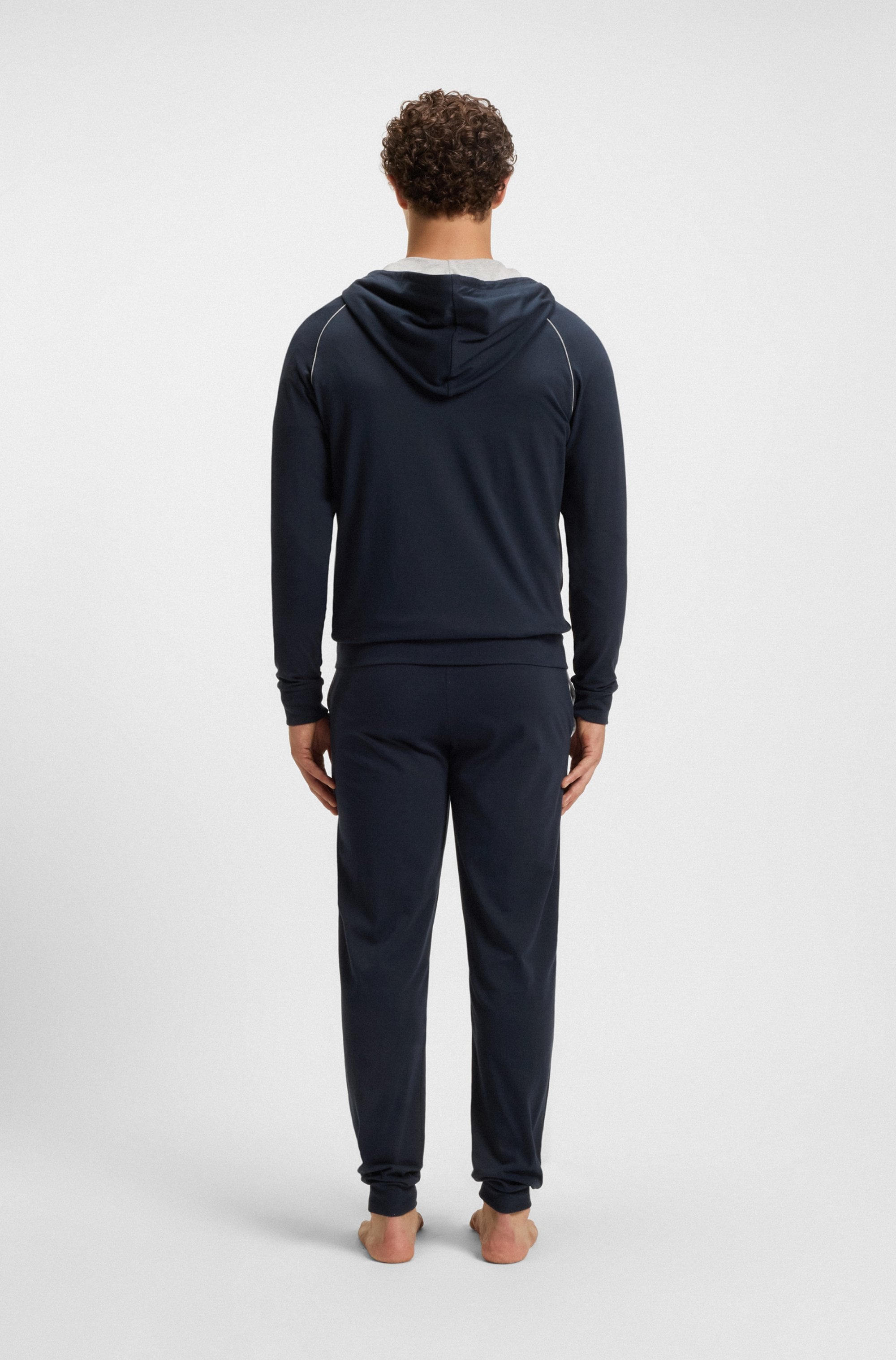 BOSS Kapuzensweatjacke »Mix&Match Jacket H«, mit BOSS Stickerei auf der Brust