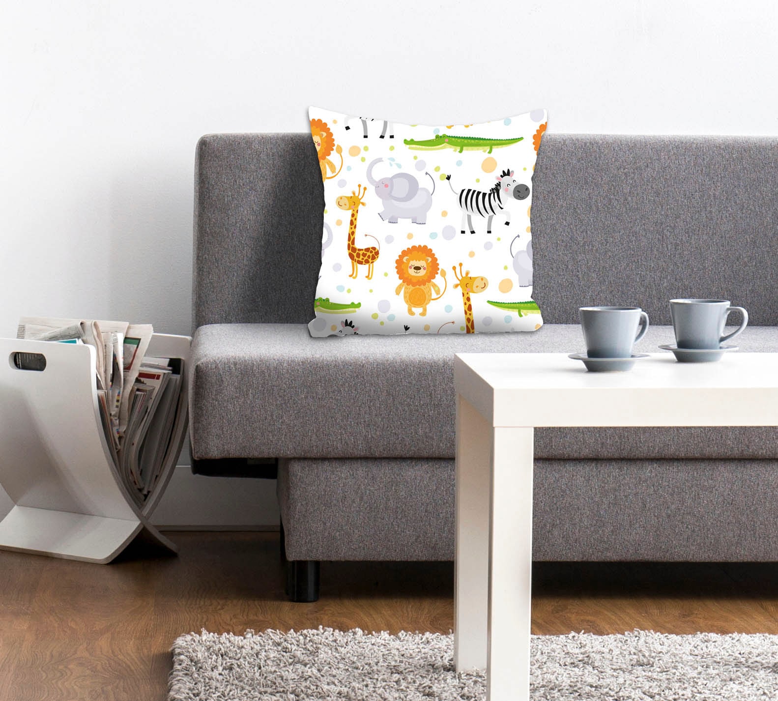 queence Dekokissen »Sandy«, Kissenhülle,Kinder,Giraffe,Zebra,Löwe,Krokodil, günstig online kaufen