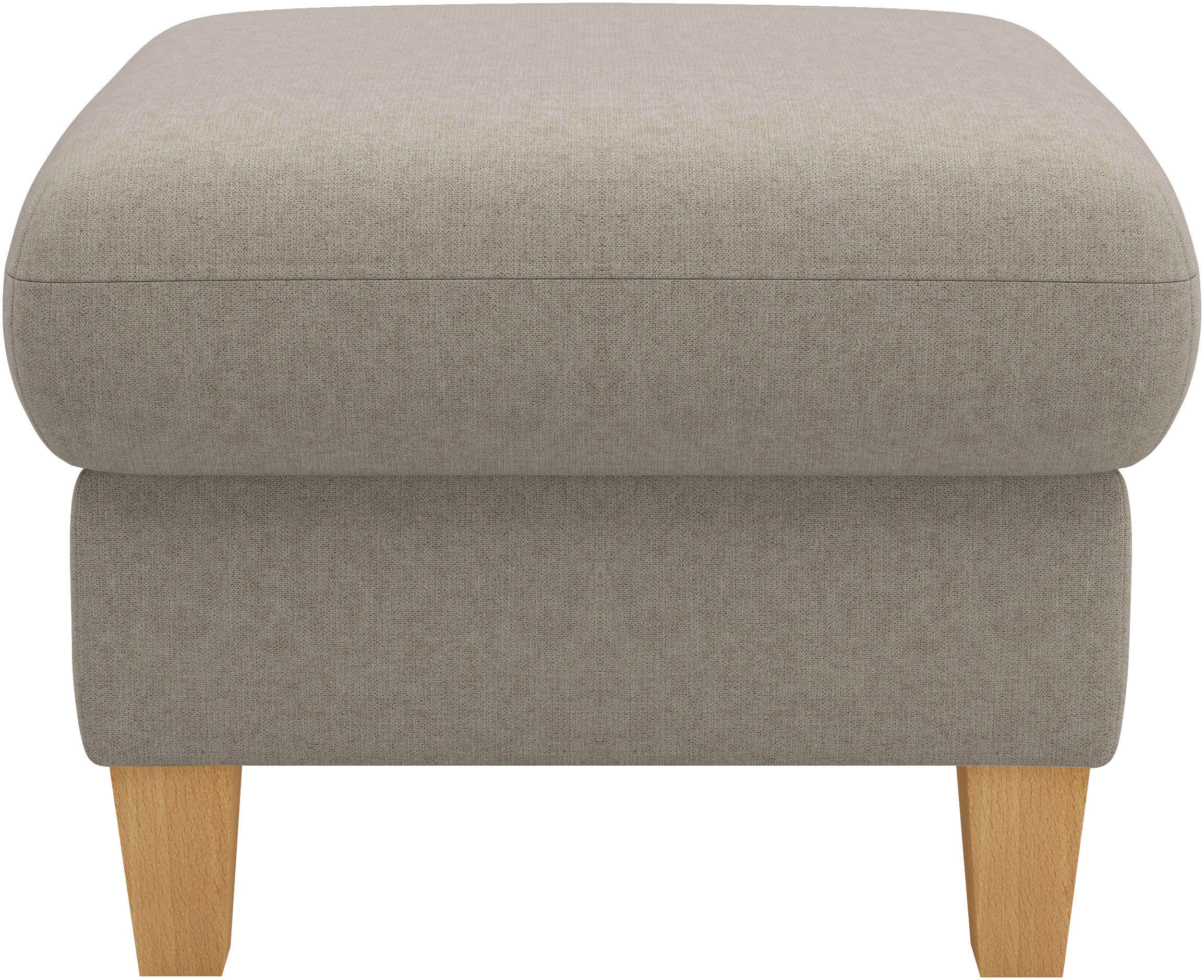 Home affaire Polsterhocker »Rochelle«, (1 St.), Massive 12 cm Holzbeine