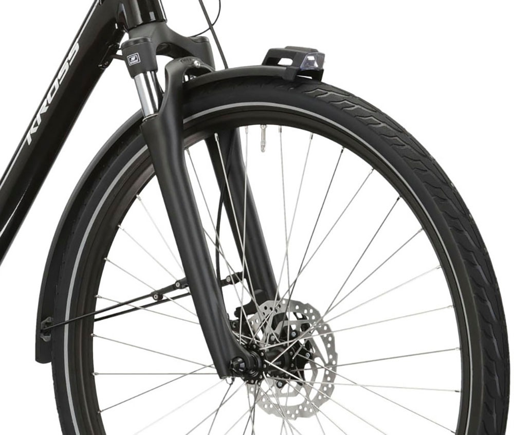 Kross E-Bike »E-Citybike Sentio Hybrid 5.0 28 Zoll schwarz«, 7 Gang, Shimano, NEXUS, Mittelmotor 250 W, Pedelec, Elektrofahrrad für Damen und Herren