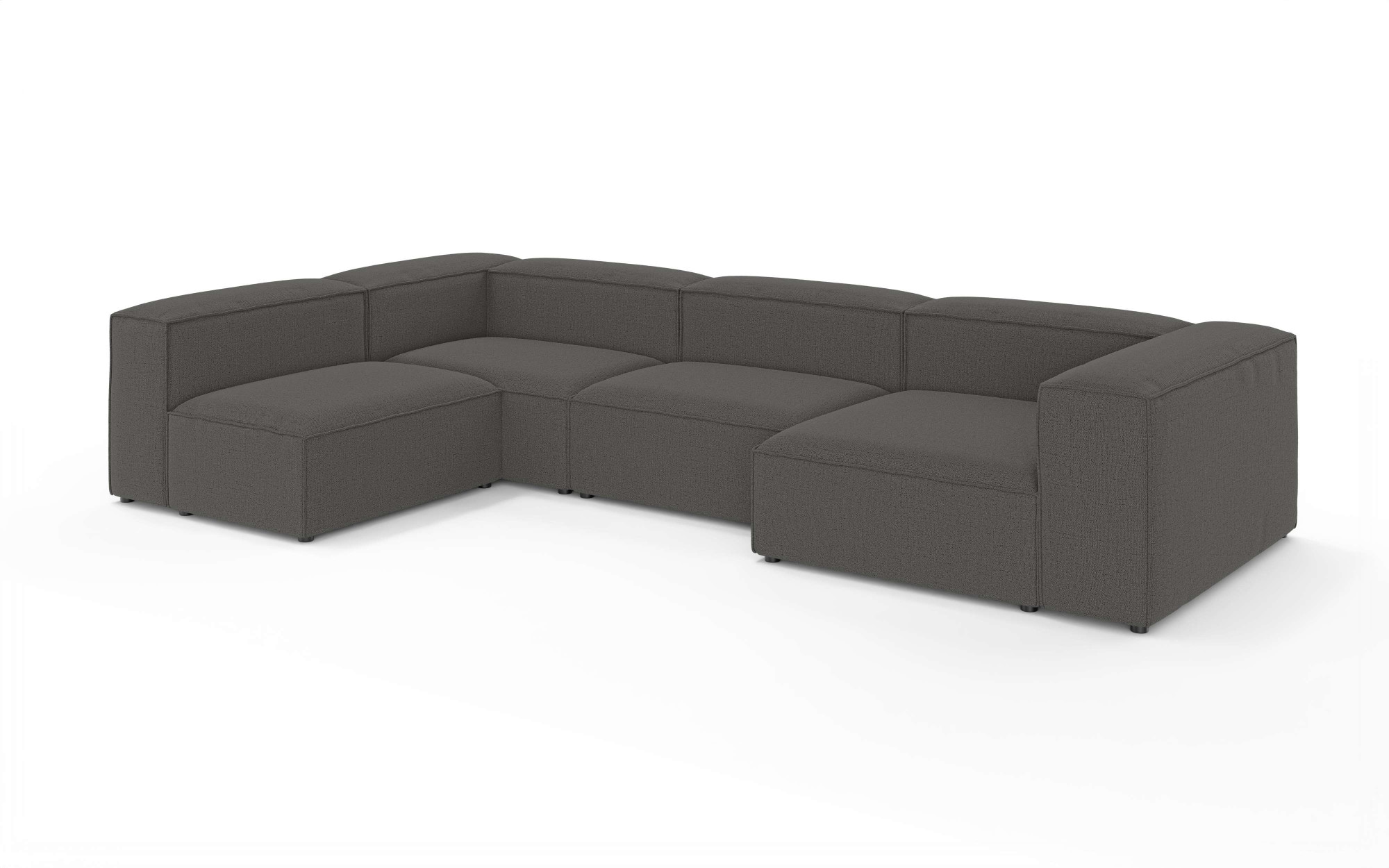 INOSIGN Wohnlandschaft »HAILY U-Form mit Ottomane links/rechts, Maße B/T/H: 360/200/72 cm«, als Modul oder separat verwendbar, für individuelle Zusammenstellung