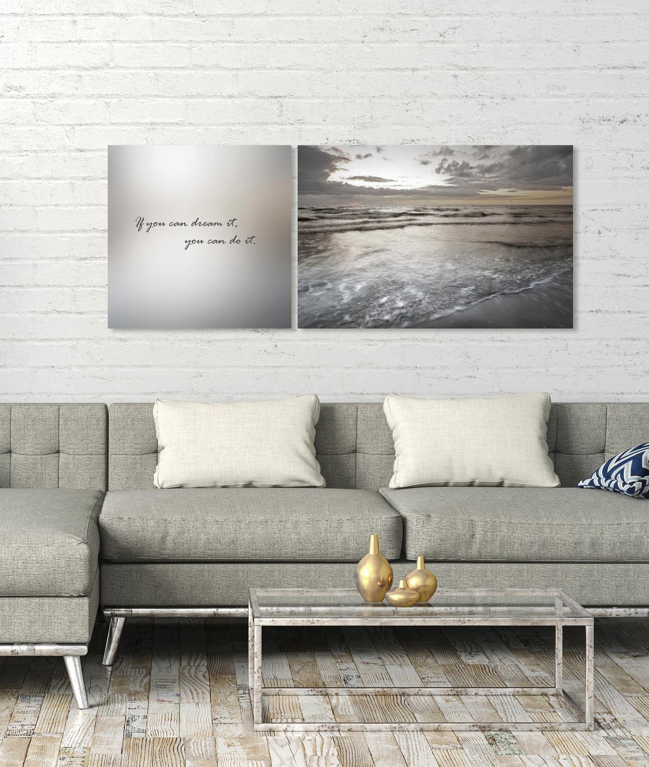queence Leinwandbild »Do it«, Himmel-Himmelsbilder-Kunst-Modern-Spa-Spa Bil günstig online kaufen