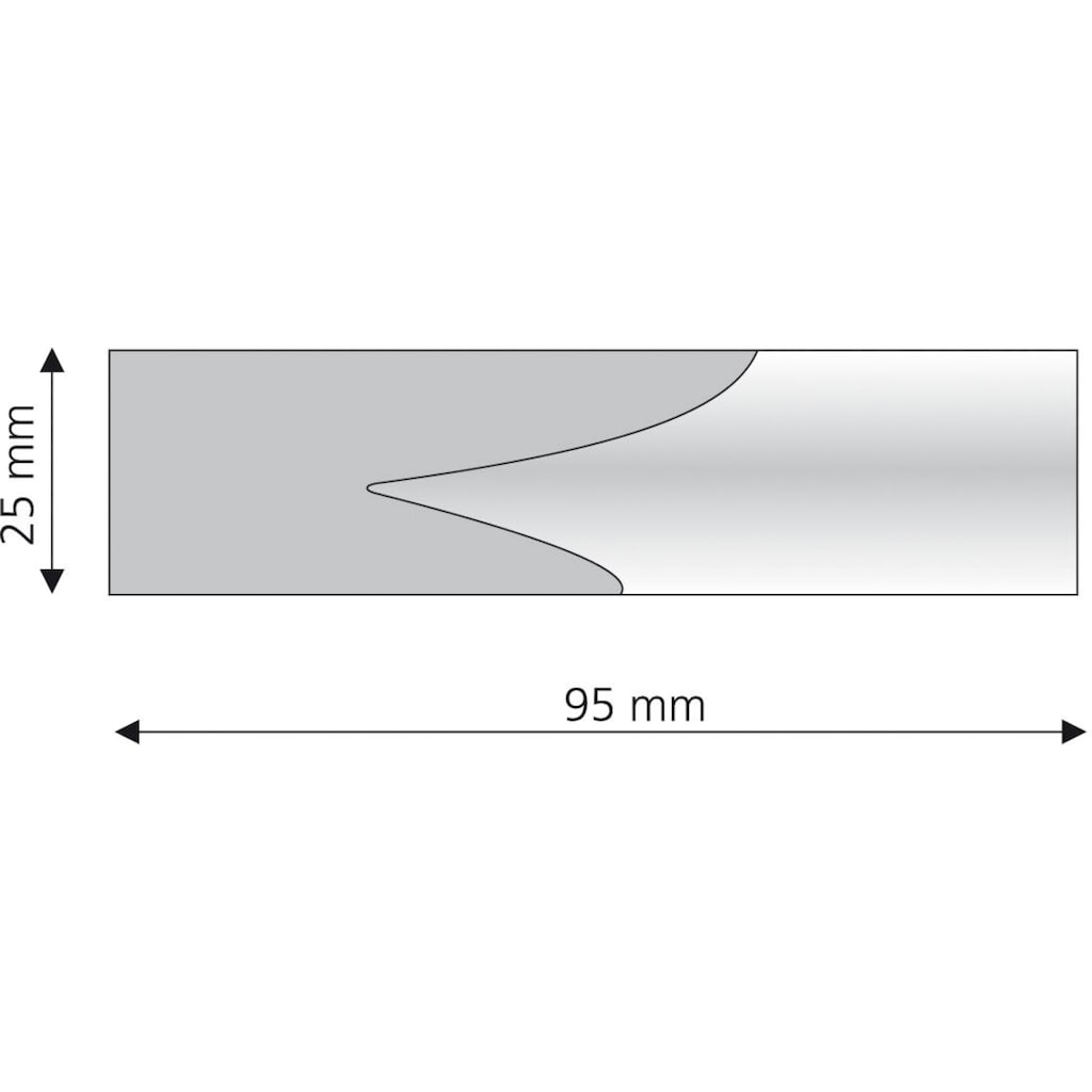 Liedeco Gardinenstangen-Endstück »Endstück, Endknopf edelstahl-optik "France" Rouen - 2 Stück«, (2 St.)