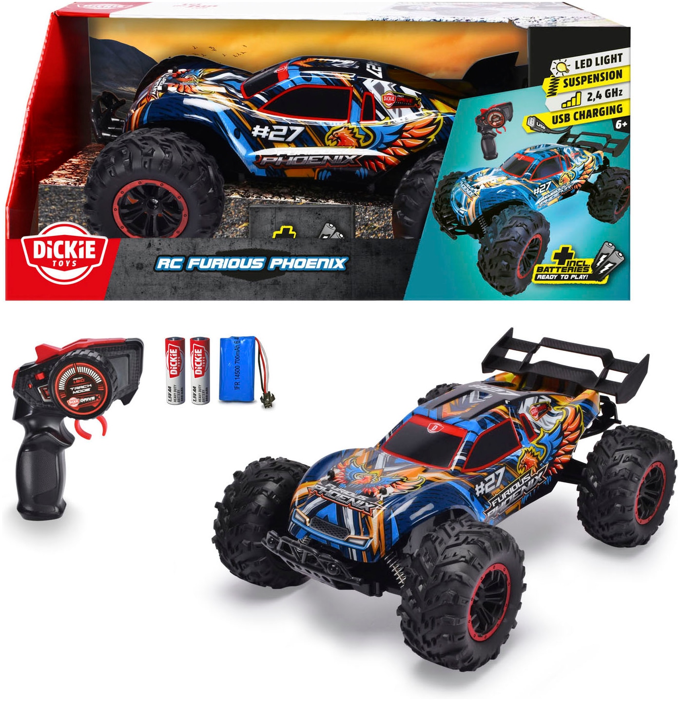 RC-Monstertruck »RC Furious Phoenix, RTR«, mit Licht