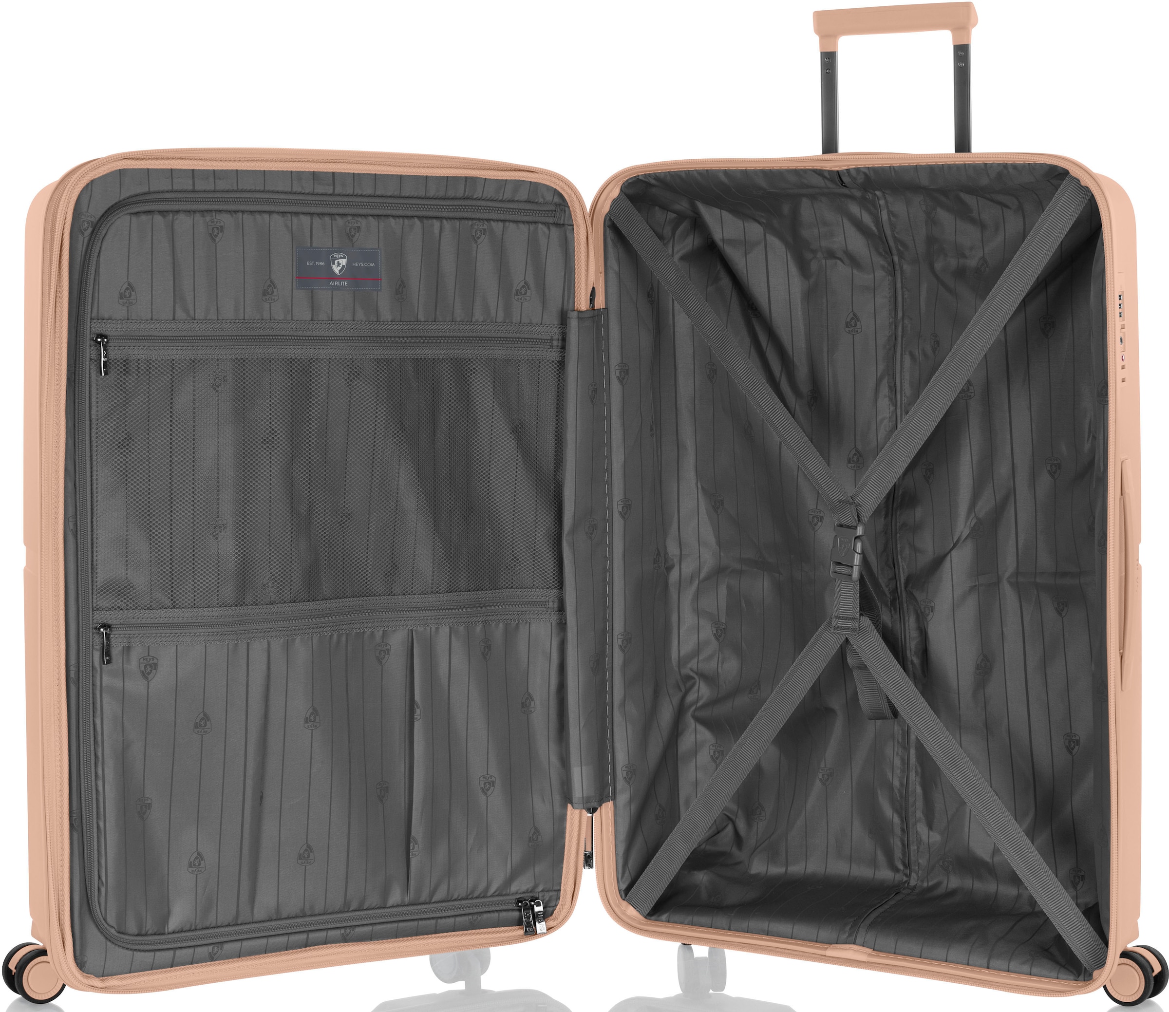 Heys Hartschalen-Trolley »AirLite, verschiedene Größen und Farben«, 4 Rollen, Heys x Joachim Llambi Hartschalen-Koffer TSA Schloss