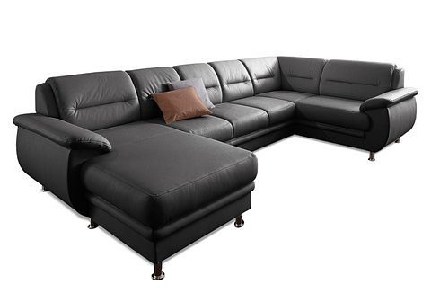 sit&more Wohnlandschaft »Mailand U-Form, B: 312 cm« optional Bettfunktion günstig online kaufen