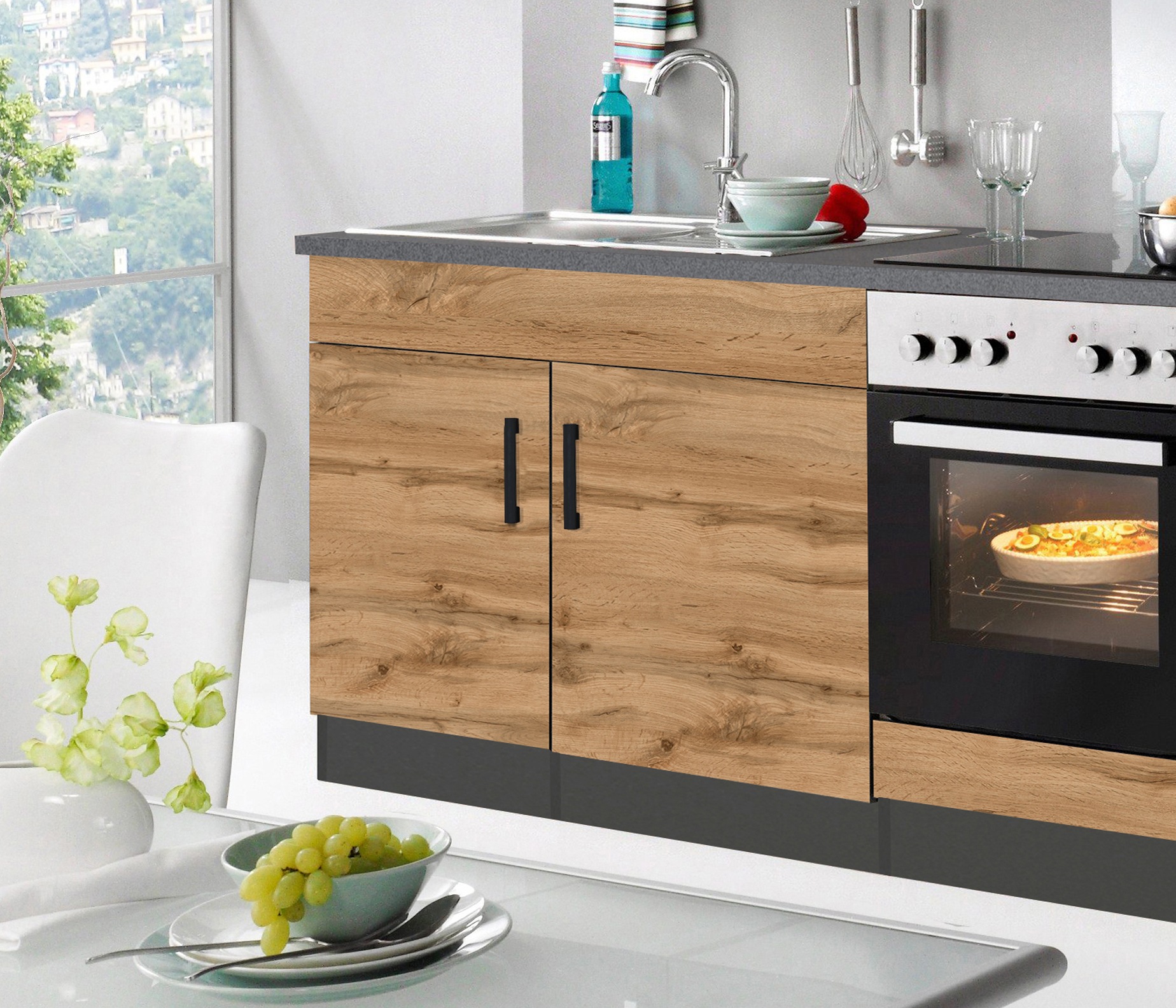KOCHSTATION Spülenschrank »KS-Toronto, Breite 100 cm«