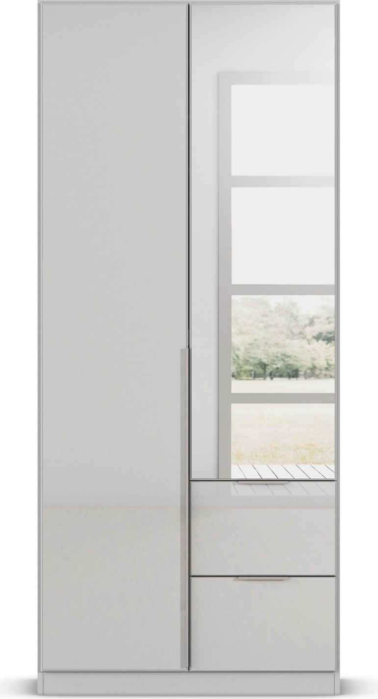 rauch Drehtürenschrank »Kleiderschrank Kleiderschränke Schrank Garderobe AGORDO mit Glasfront«, mit Außenschubkästen, in 6 Breiten und 2 Höhen MADE IN GERMANY