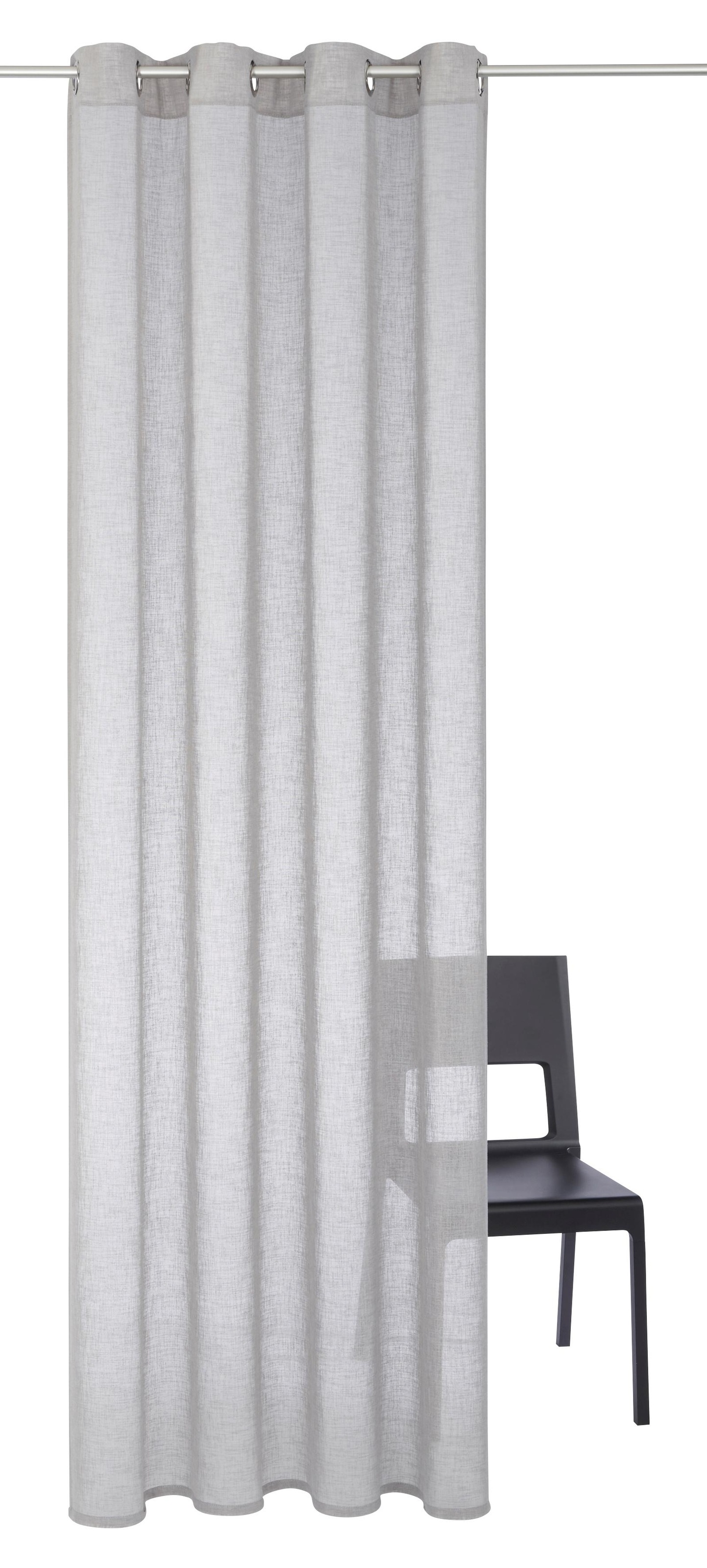 my home Gardine »Fiete«, (1 St.), Leinen Optik, monochrom, basic, pflegelei günstig online kaufen