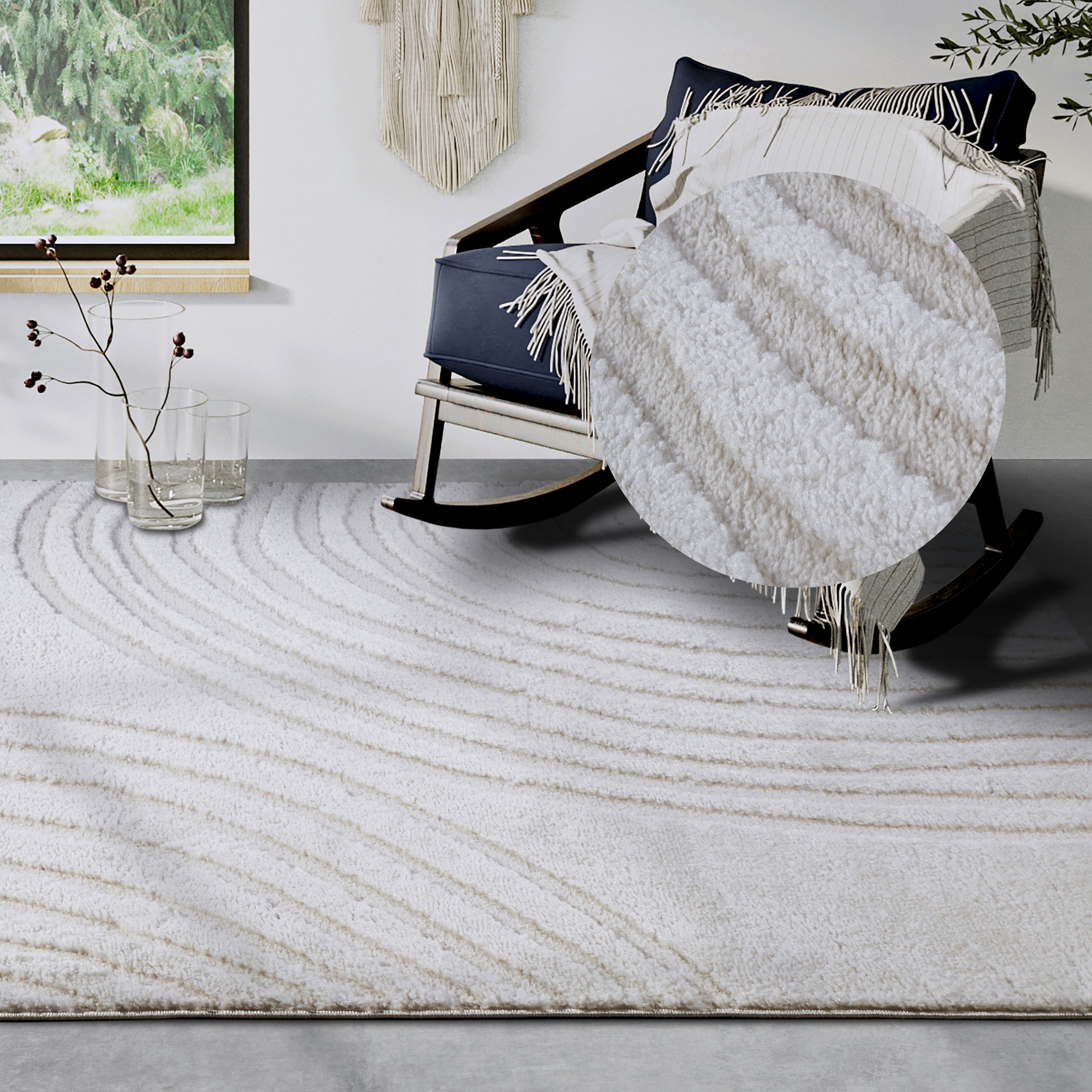 Elle Decoration Designteppich »Pigment« Rechteckig 18 Mm Höhe Hochflor, Shaggy, Läufer, Weich, Langflor, Modern, Hoch Tief Effekt