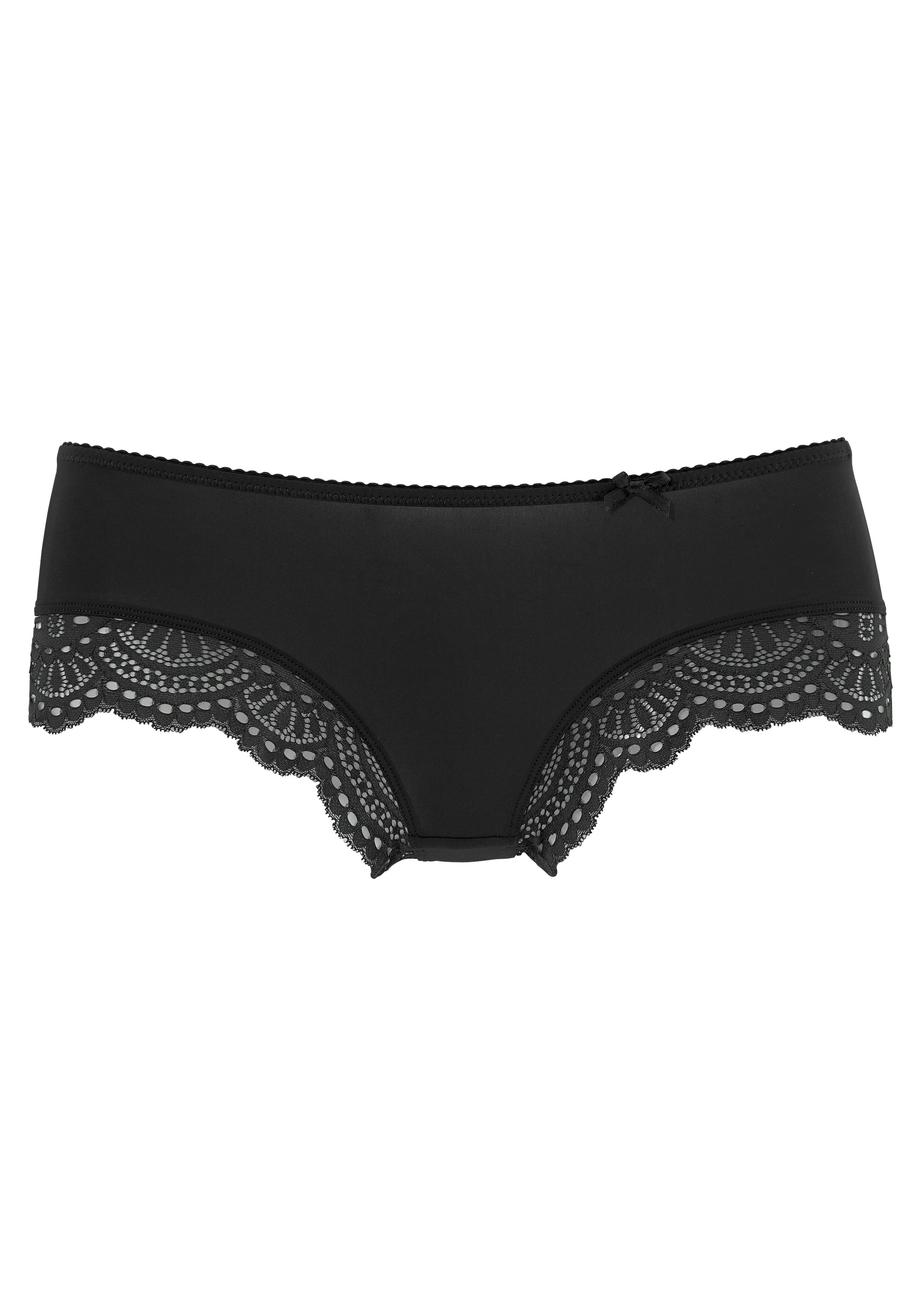 LASCANA Panty »Aurora«, mit edlem Spitzeneinsatz an den Beinausschnitten